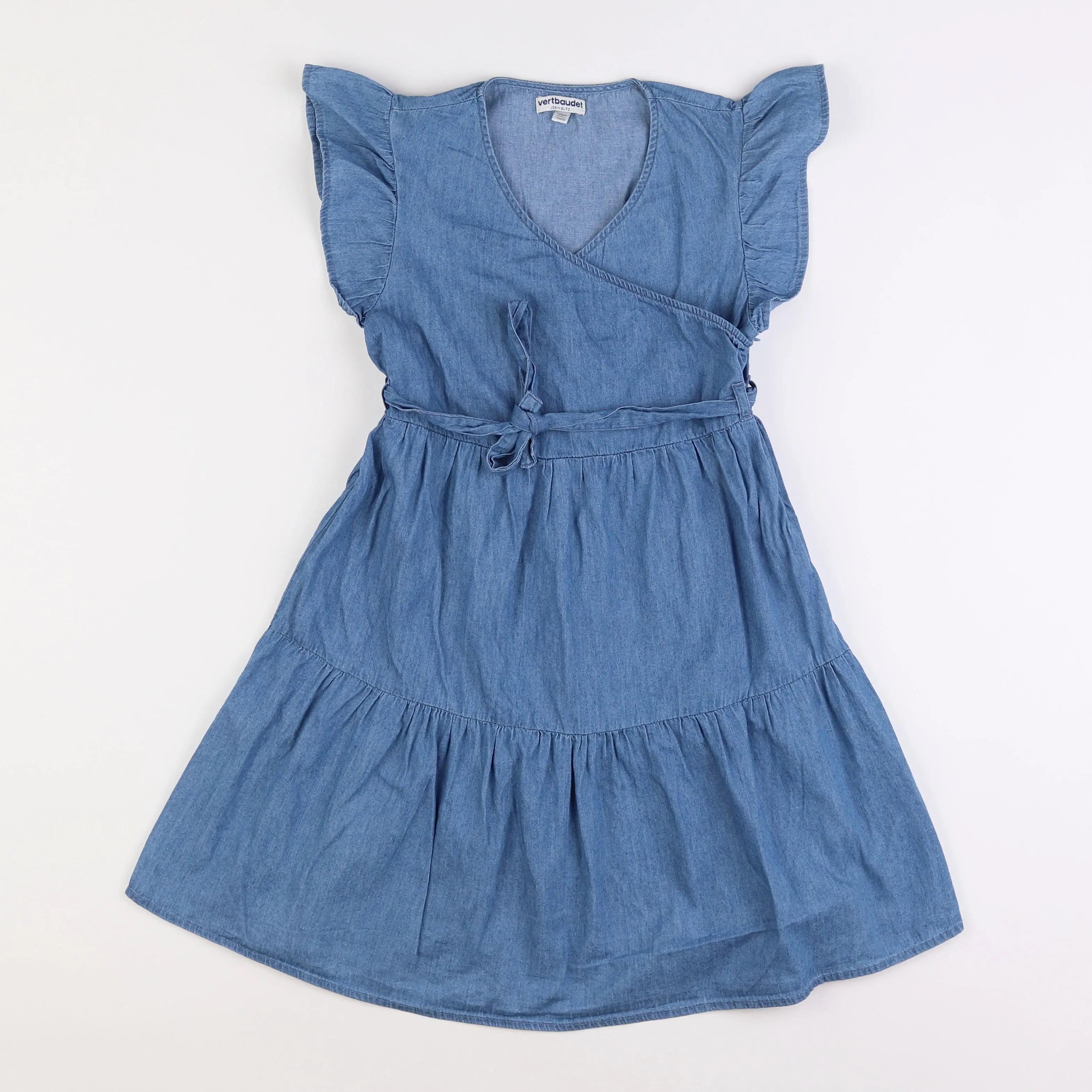 Vertbaudet - robe bleu - 10 ans