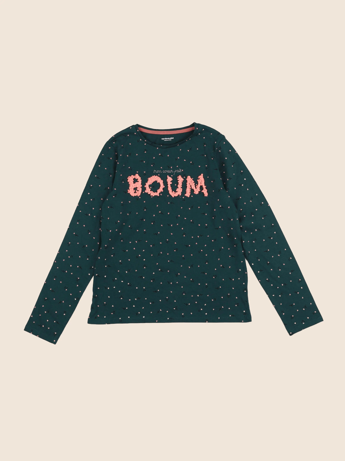 Vertbaudet - tee-shirt vert - 10 ans