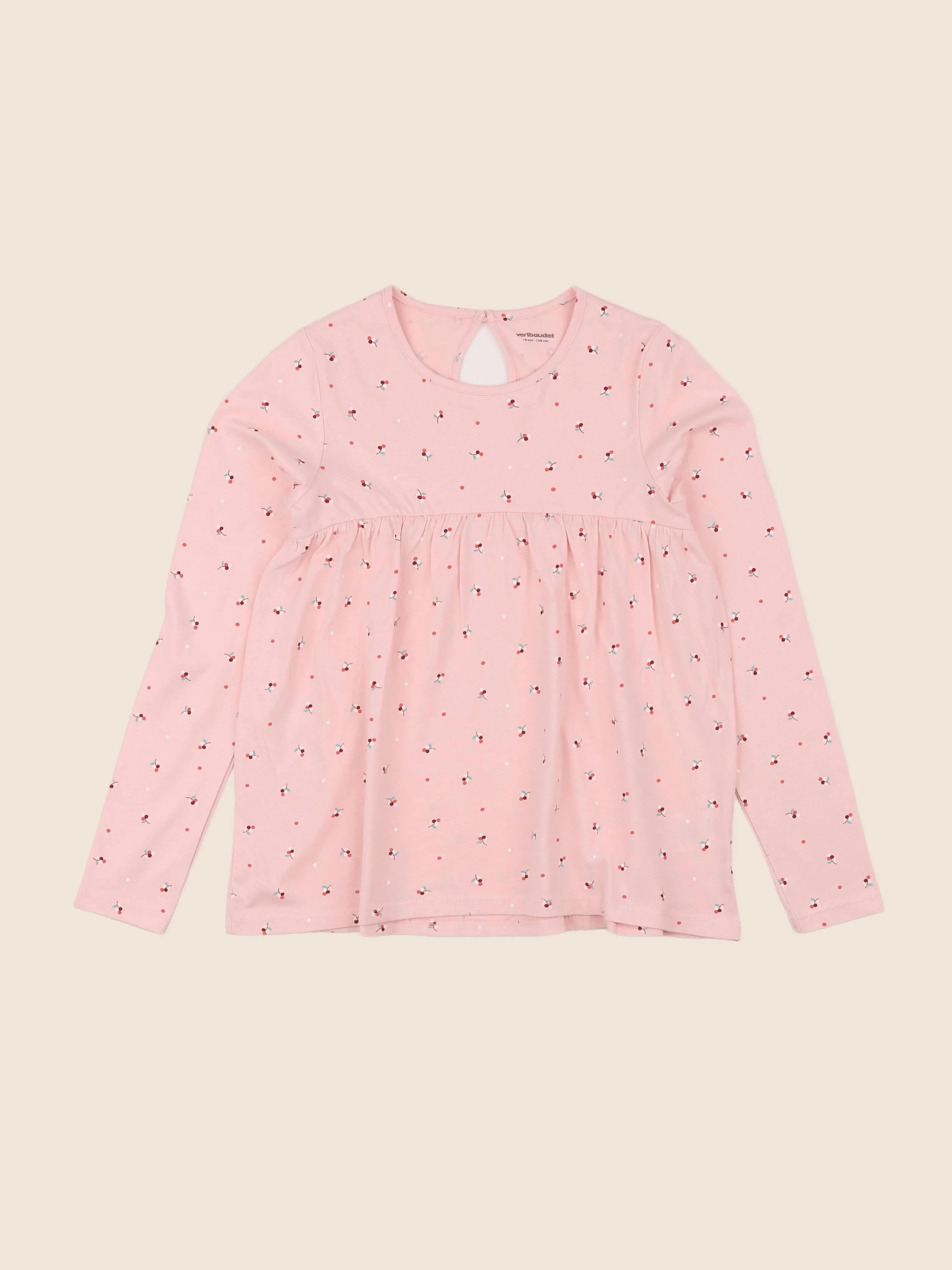 Vertbaudet - tee-shirt rose - 10 ans