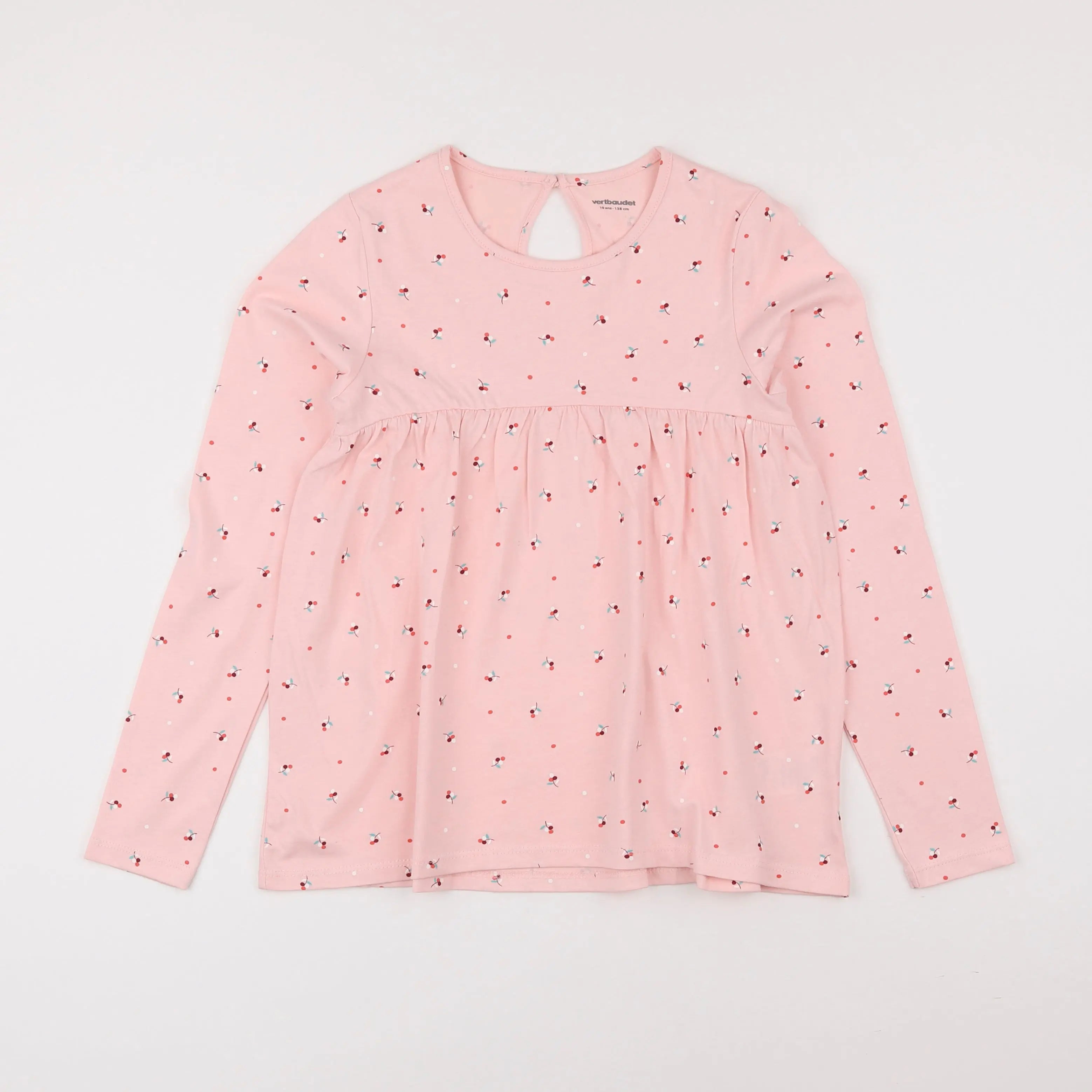 Vertbaudet - tee-shirt rose - 10 ans