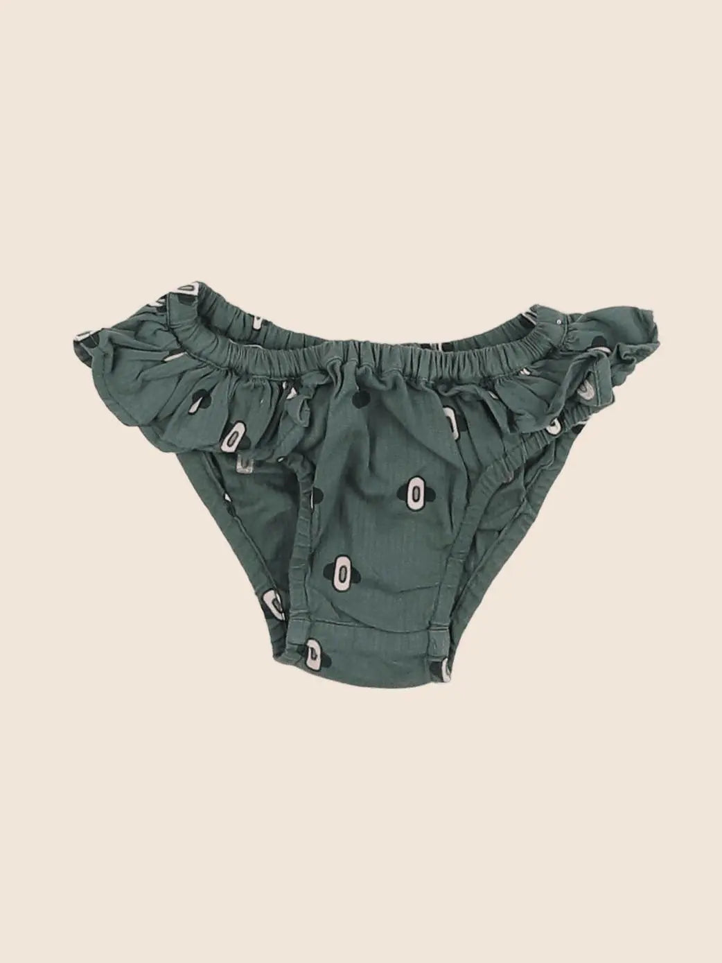 Monoprix - maillot de bain vert - 6/9 mois