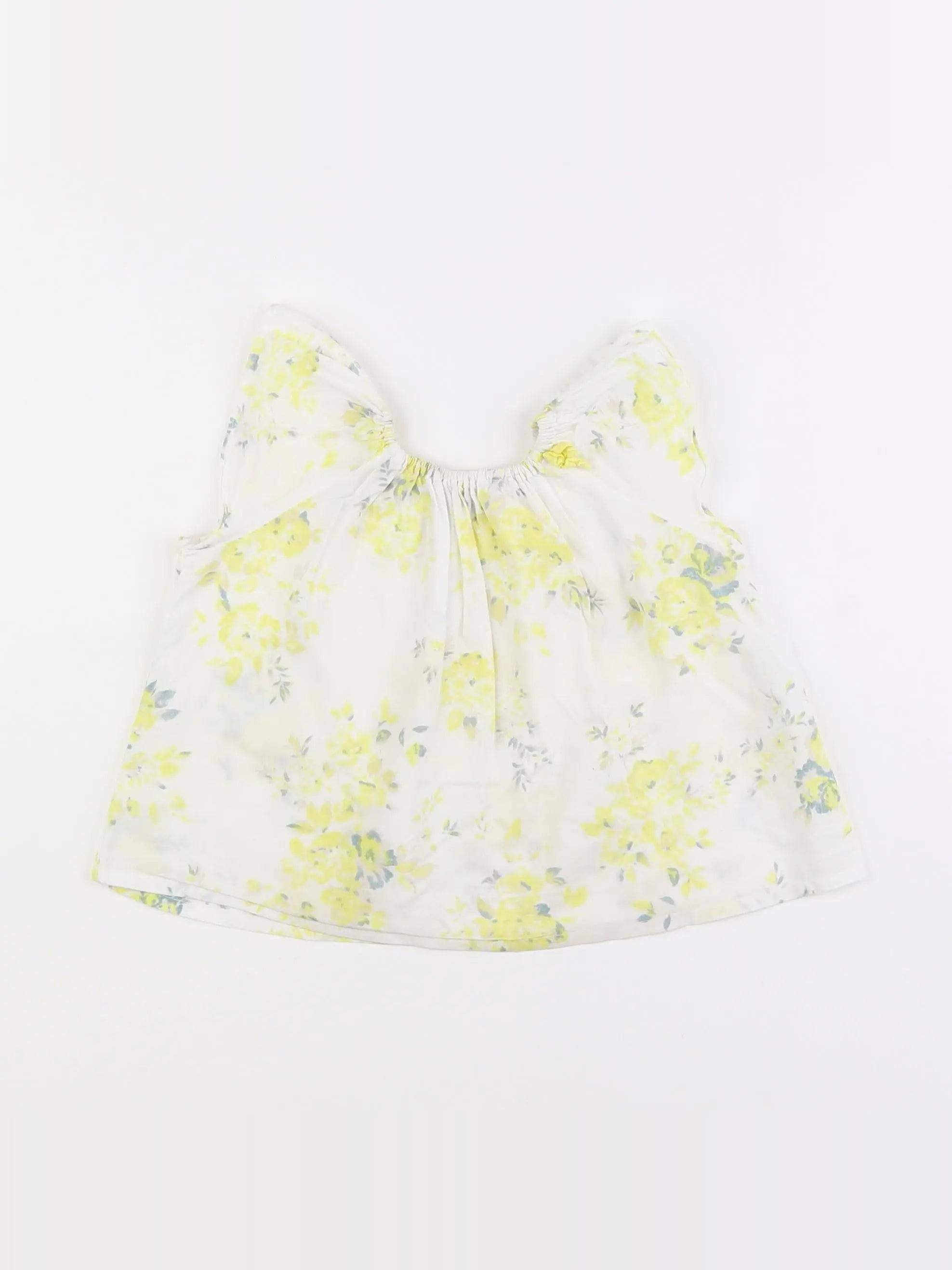 Bonton - blouse blanc, jaune - 12 mois