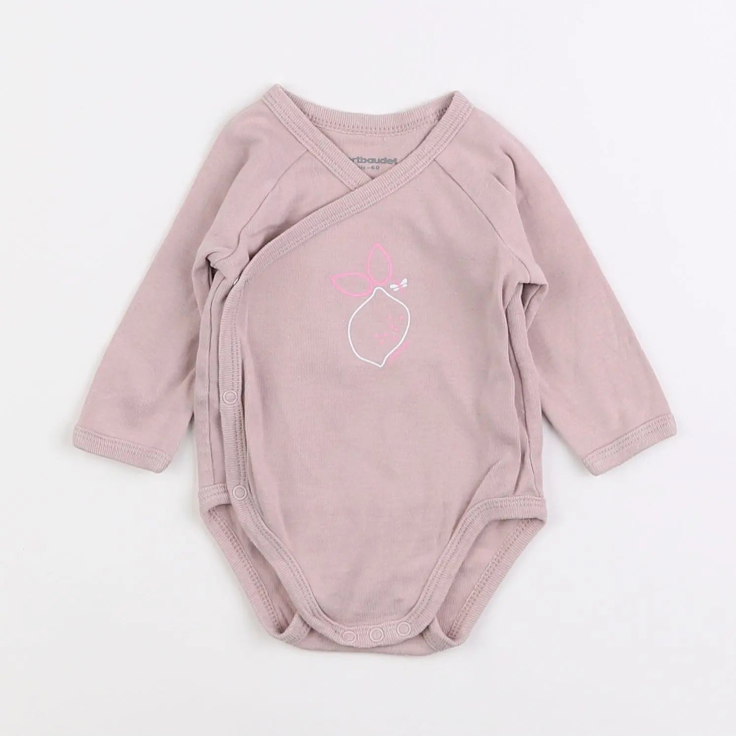 Vertbaudet - body rose - 3 mois