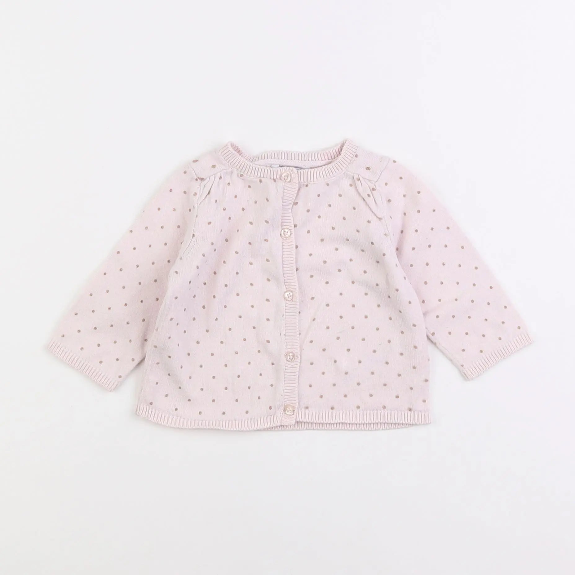 Vertbaudet - gilet rose - 6 mois