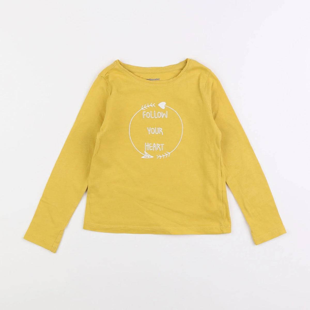 Vertbaudet - tee-shirt jaune - 4 ans