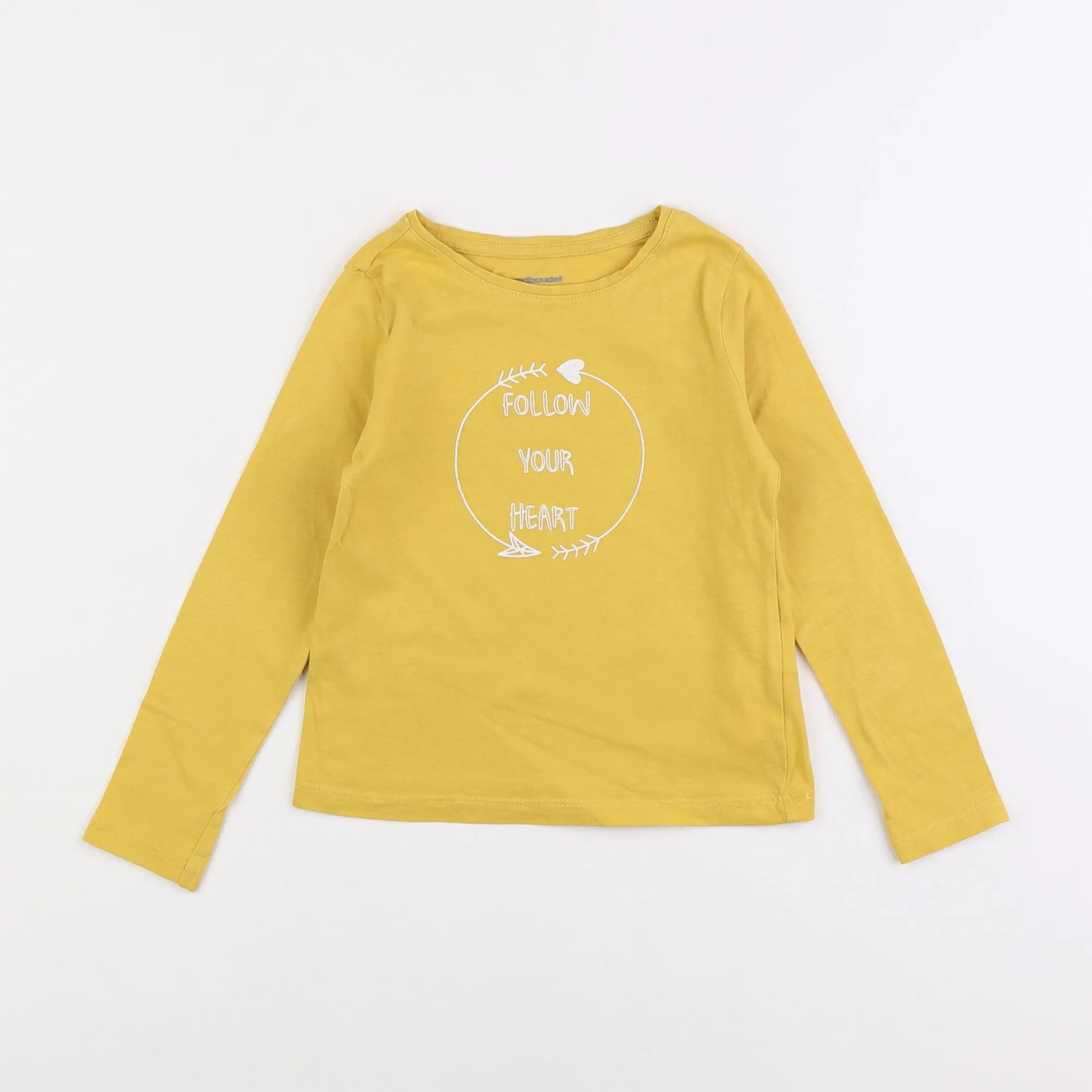 Vertbaudet - tee-shirt jaune - 4 ans