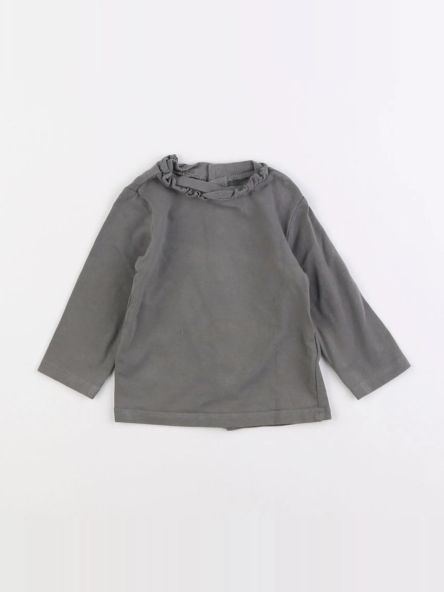 Vertbaudet - tee-shirt gris - 6 mois