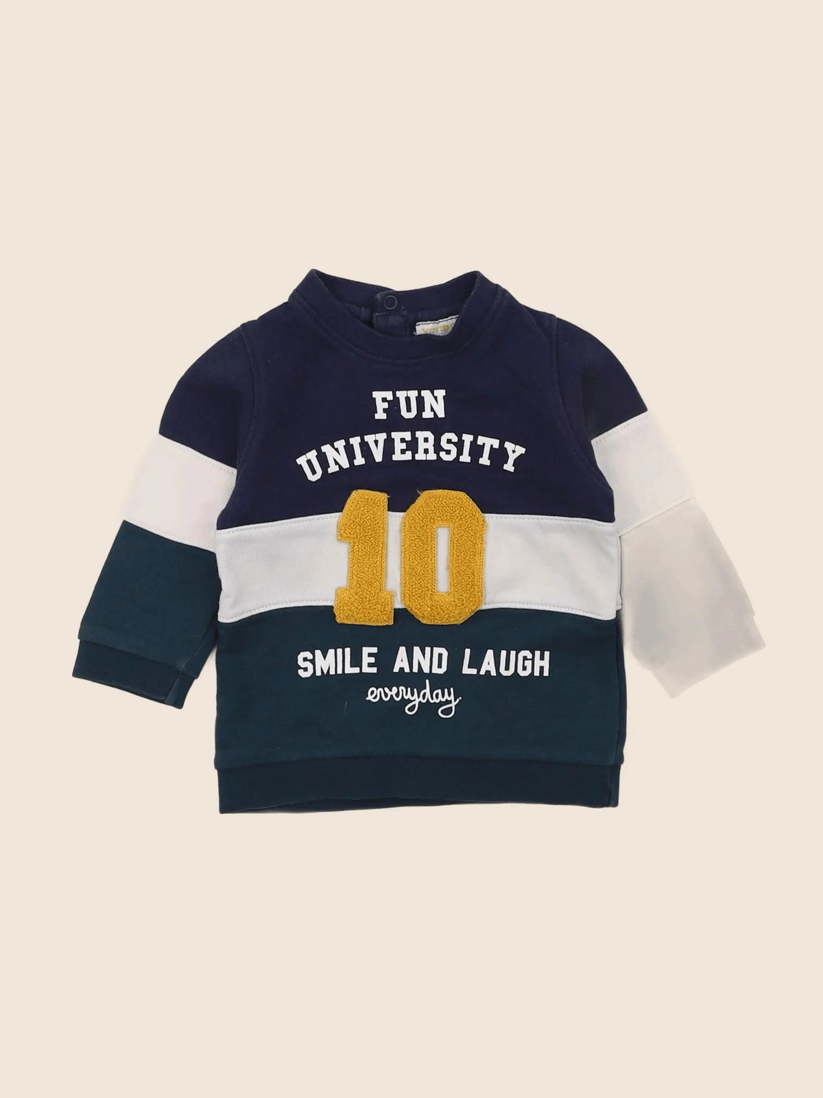 Vertbaudet - sweat multicolore - 6 mois