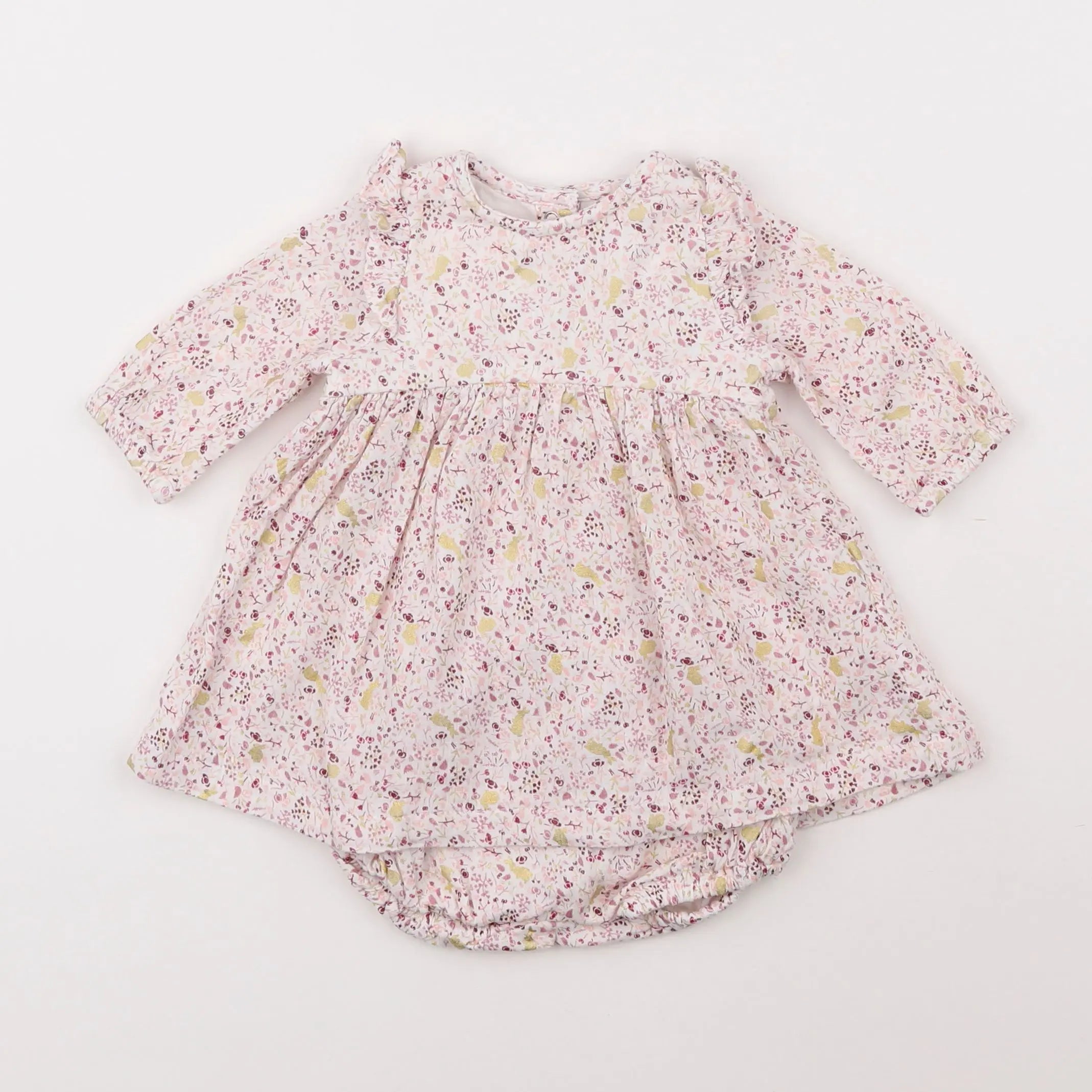 Vertbaudet - robe multicolore - 3 mois