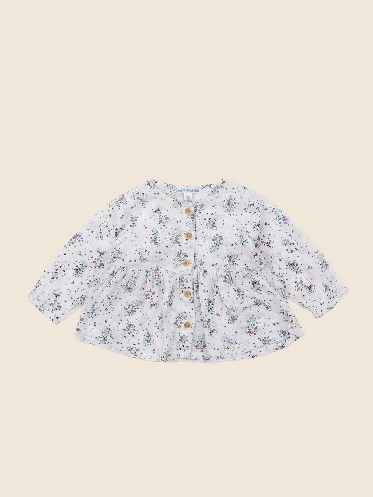 Vertbaudet - blouse multicolore - 9 mois