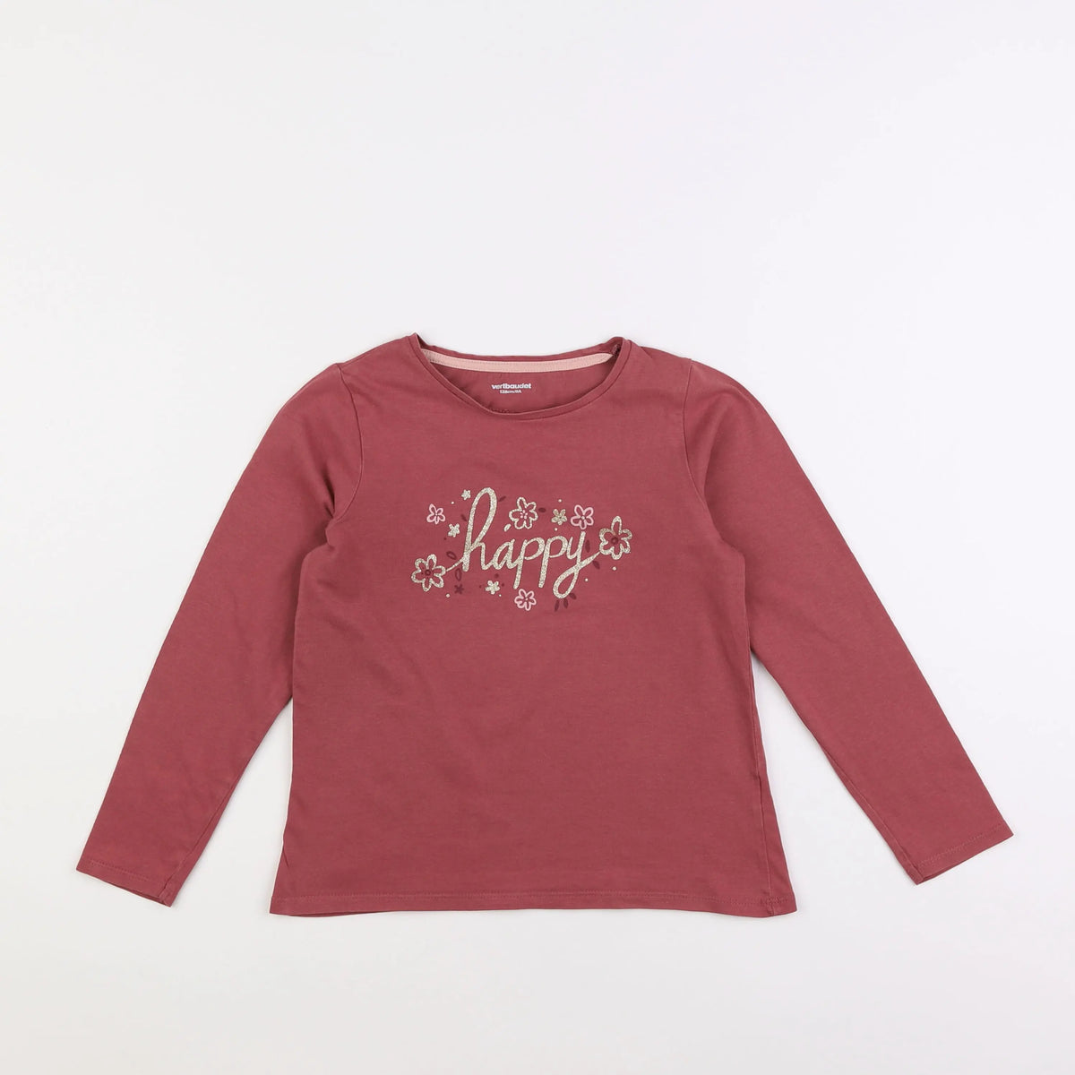 Vertbaudet - tee-shirt rose - 8 ans