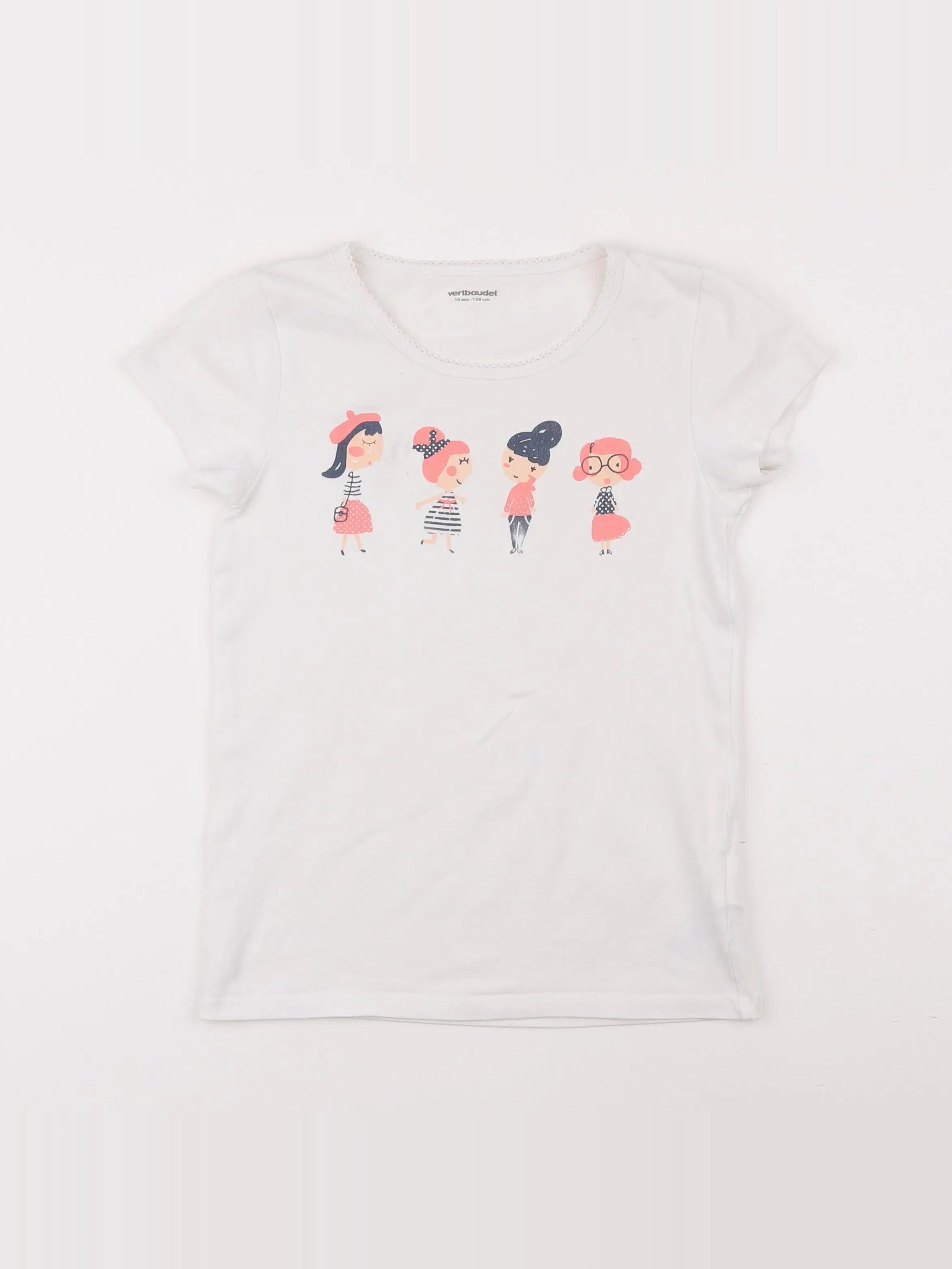 Vertbaudet - maillot de corps blanc - 10 ans