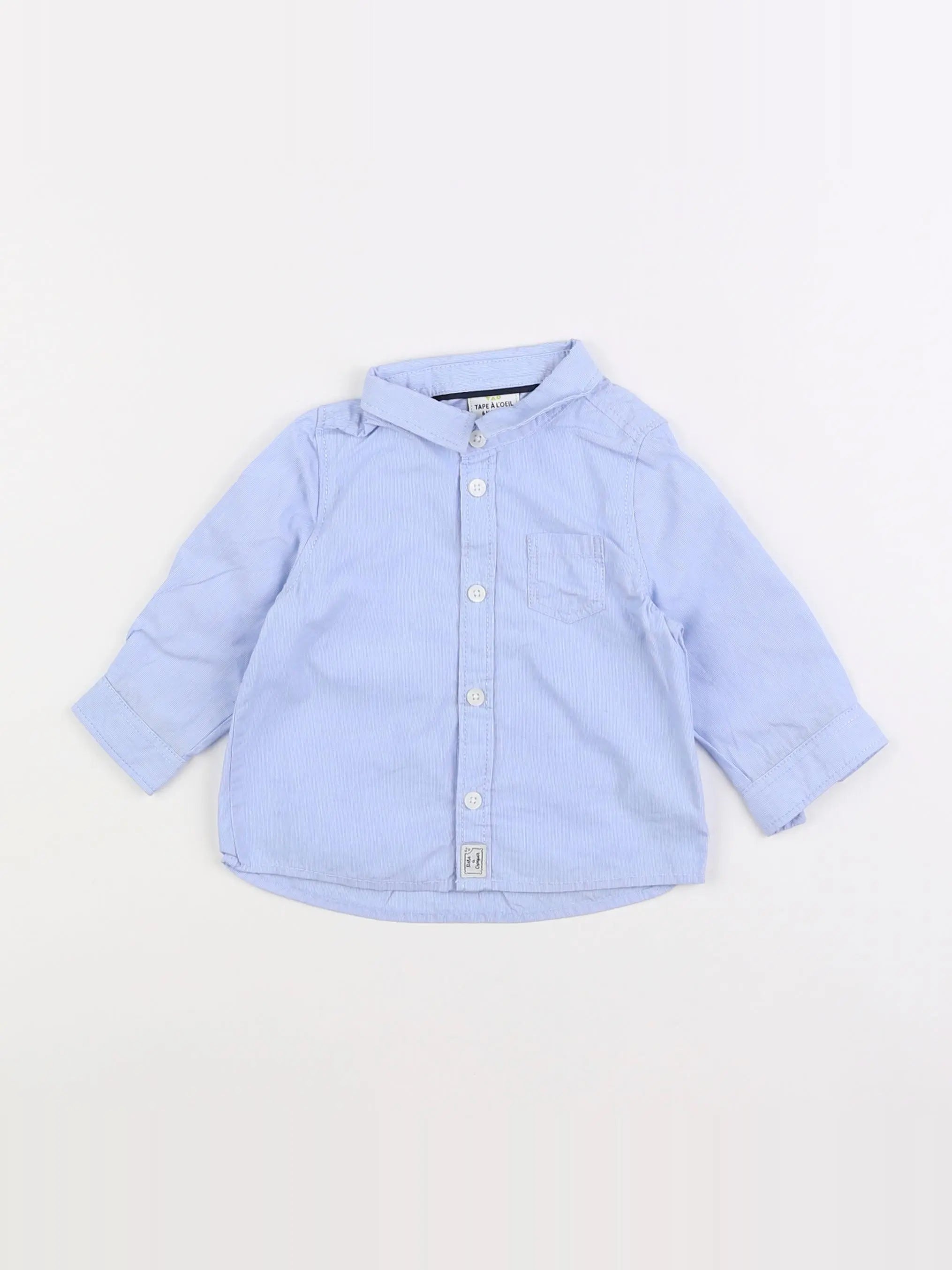 Tape à l'oeil - chemise bleu - 6 mois