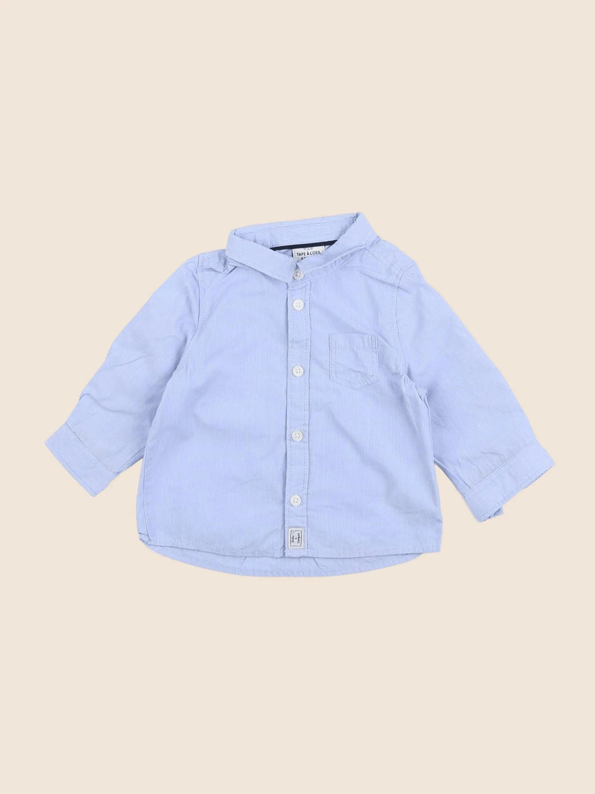 Tape à l'oeil - chemise bleu - 6 mois