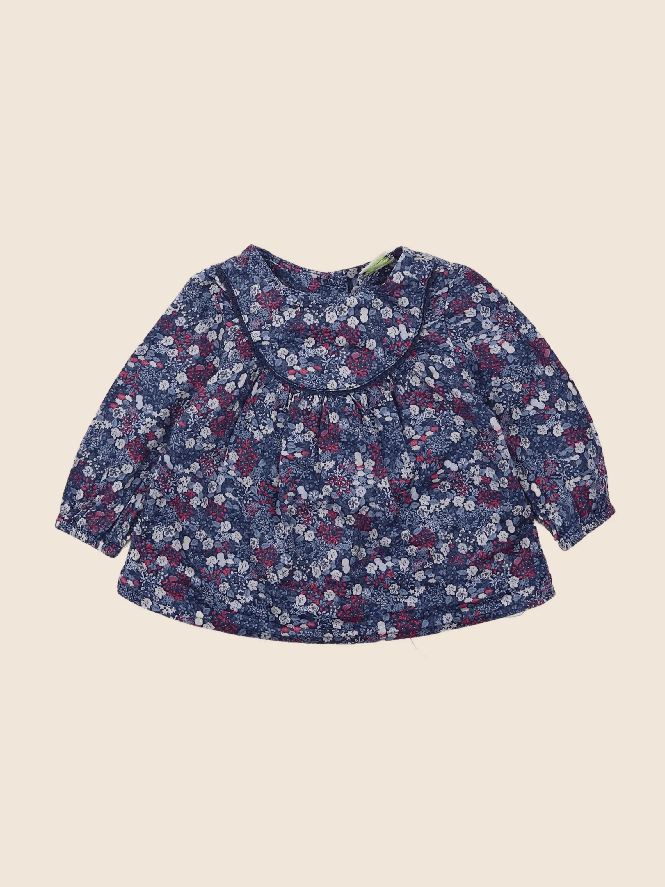 Tape à l'oeil - blouse bleu - 12 mois