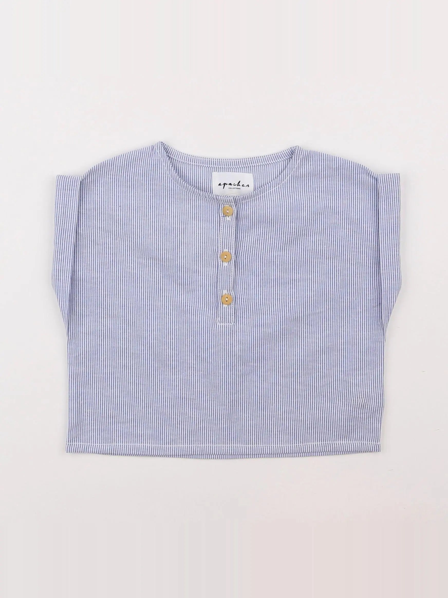 Apaches Collections - chemise bleu - 6 mois