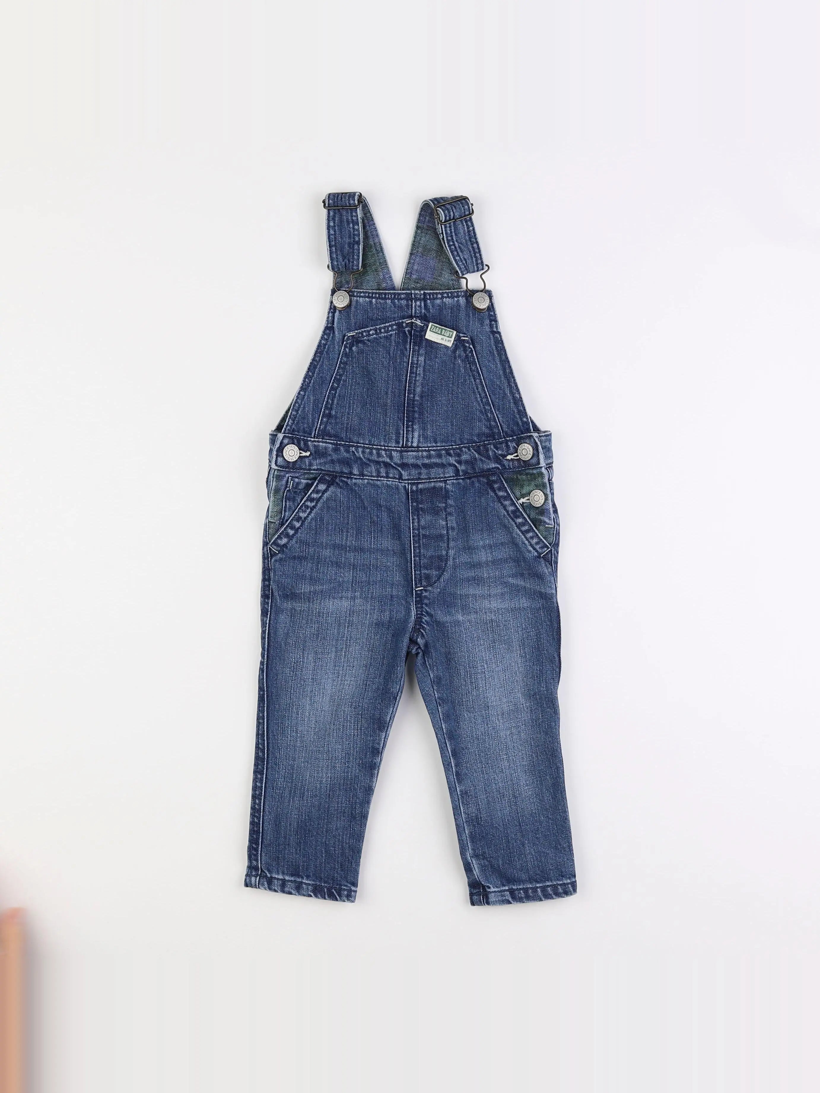 Zara - salopette bleu - 9/12 mois