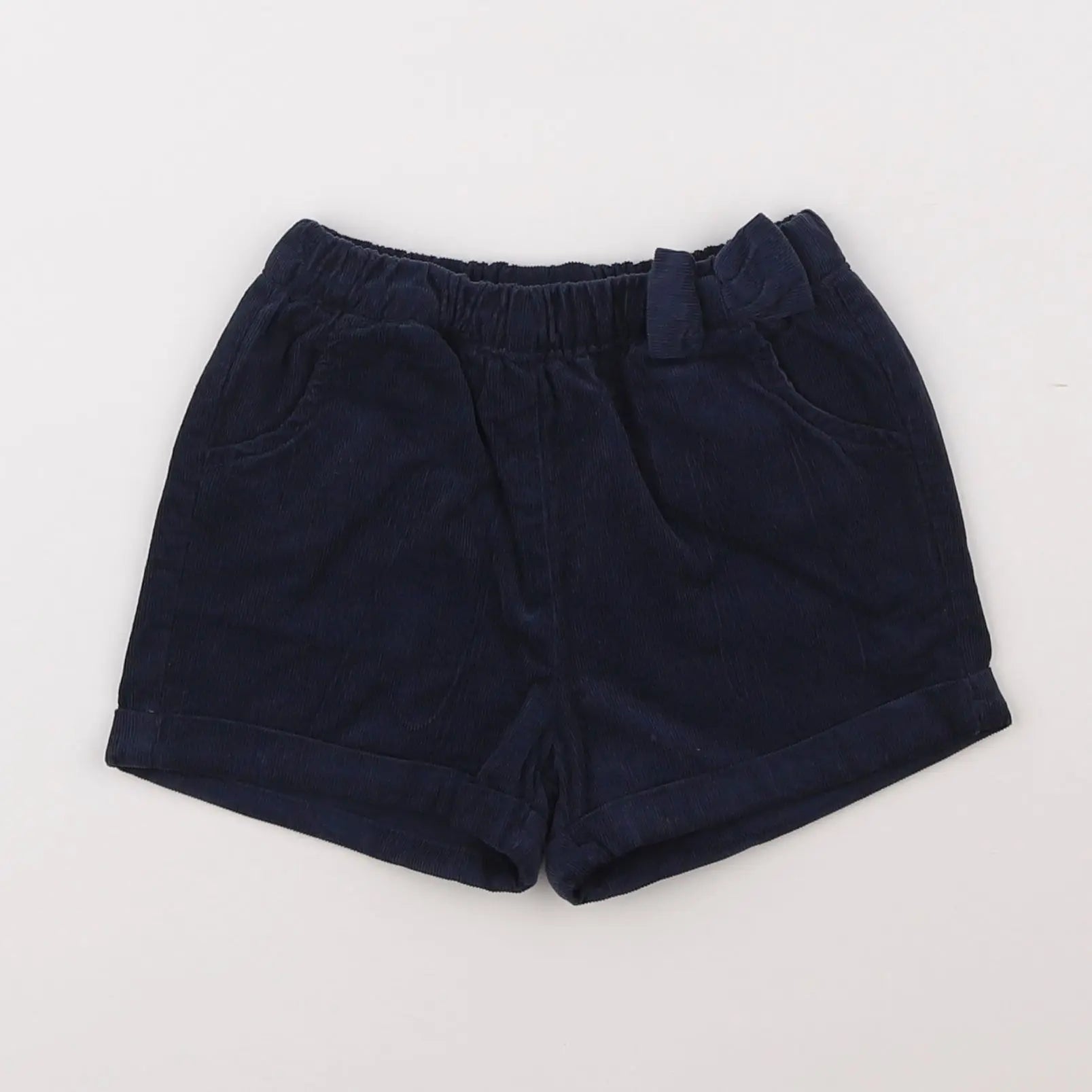 Vertbaudet - short doublé bleu - 18 mois