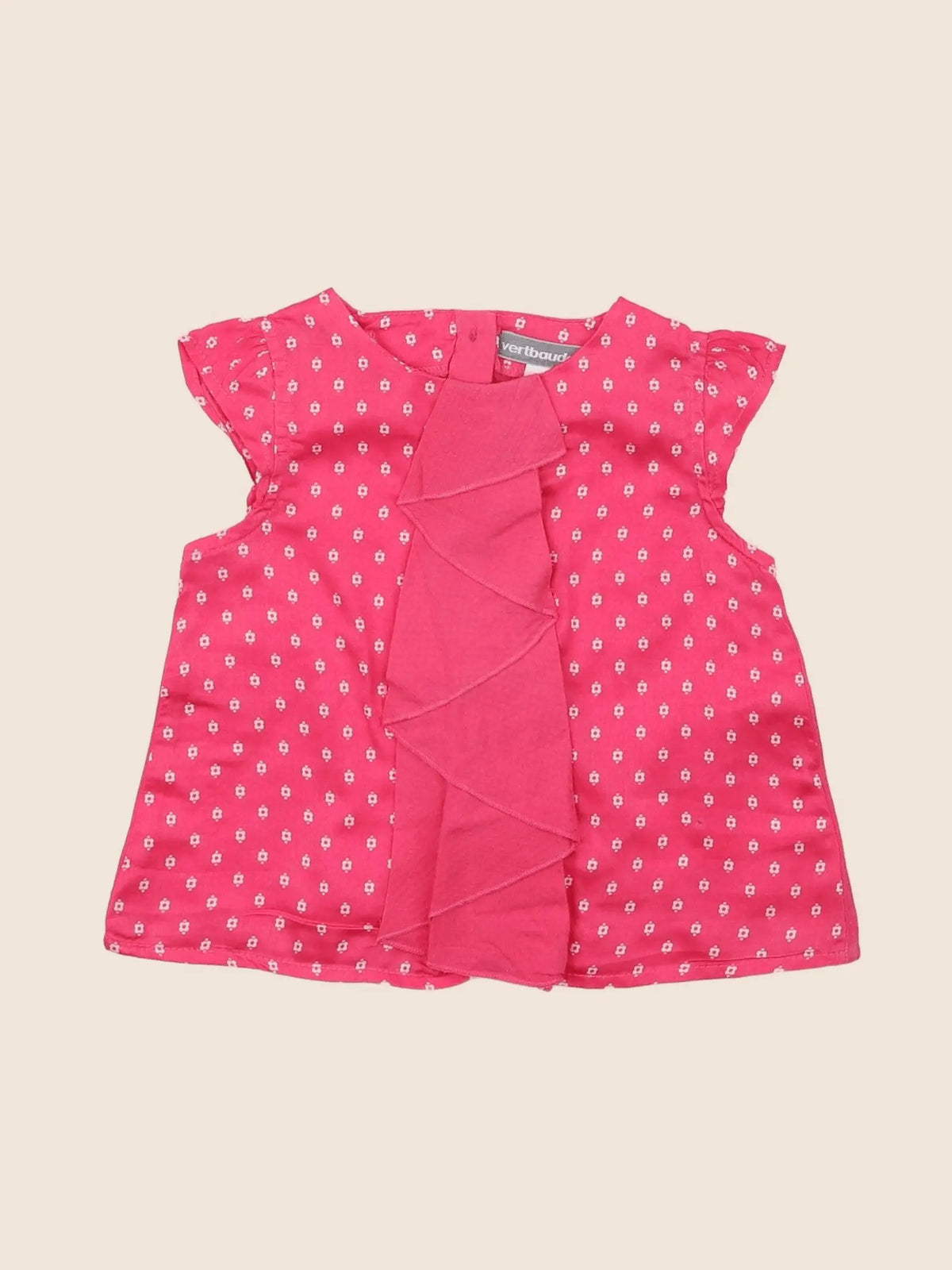 Vertbaudet - blouse rose - 9 mois