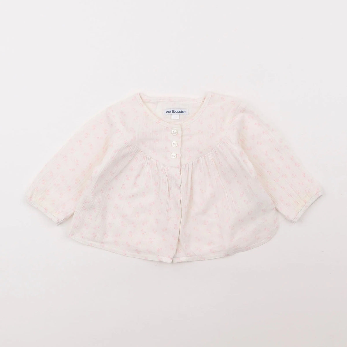 Vertbaudet - blouse rose - 6 mois