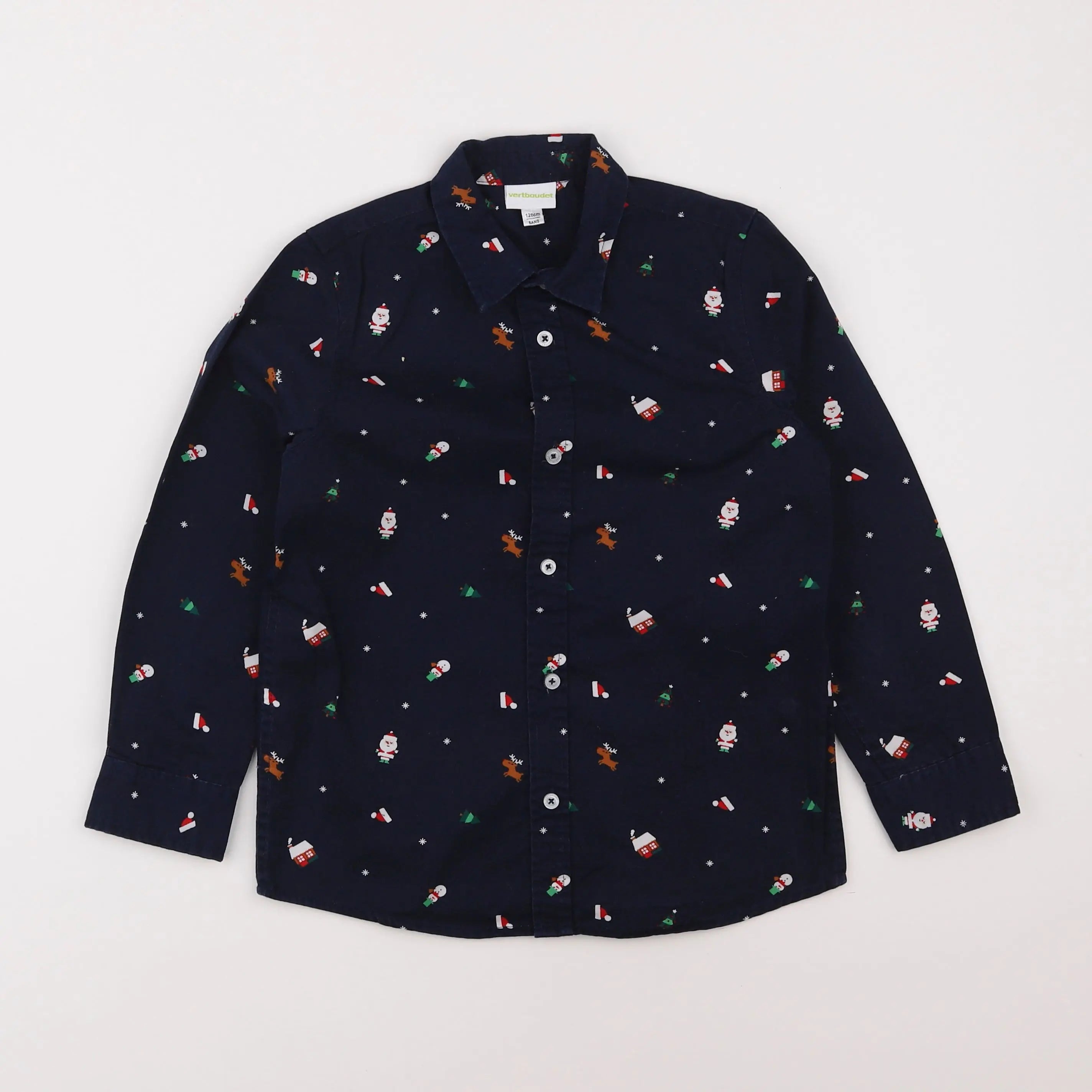 Vertbaudet - chemise bleu - 8 ans