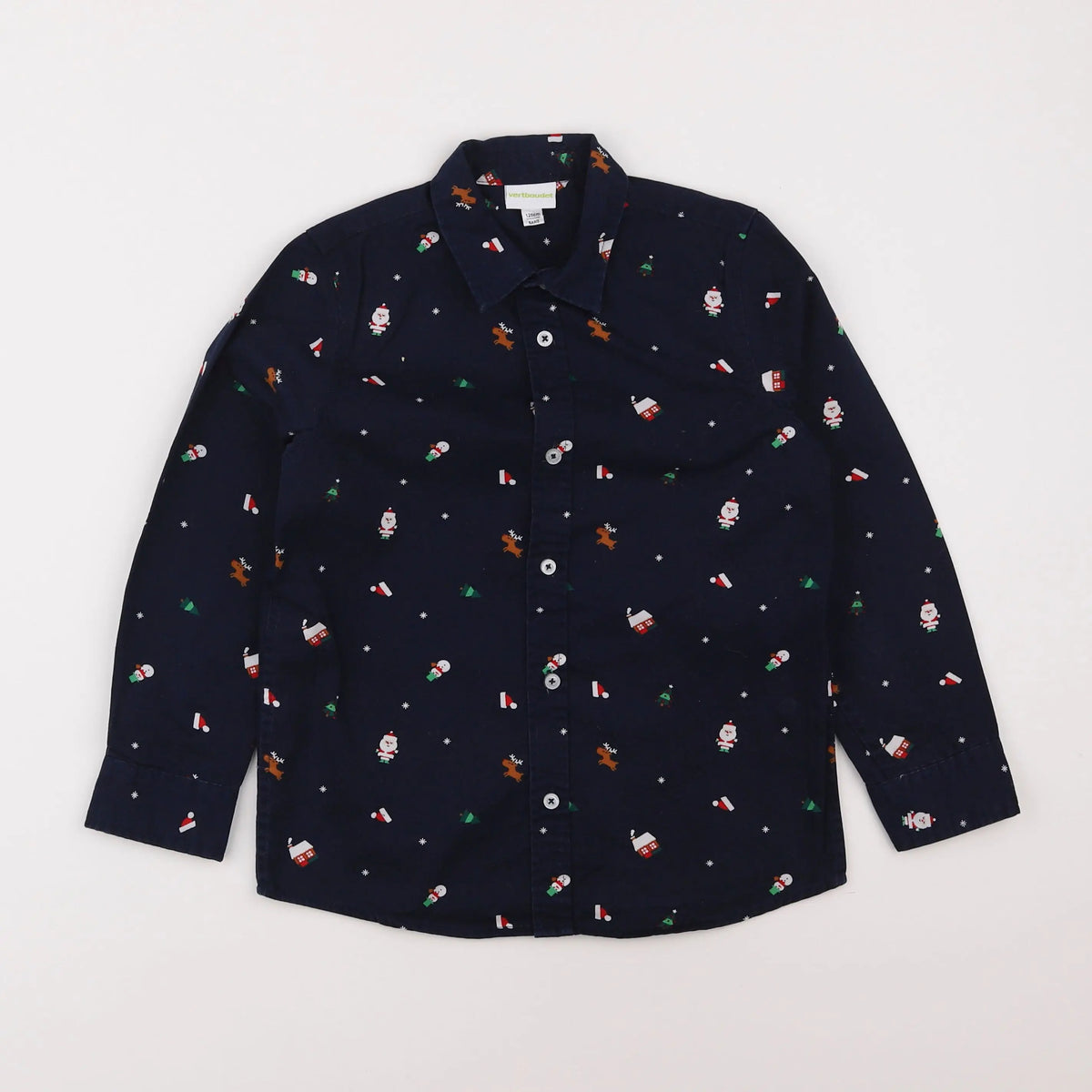 Vertbaudet - chemise bleu - 8 ans