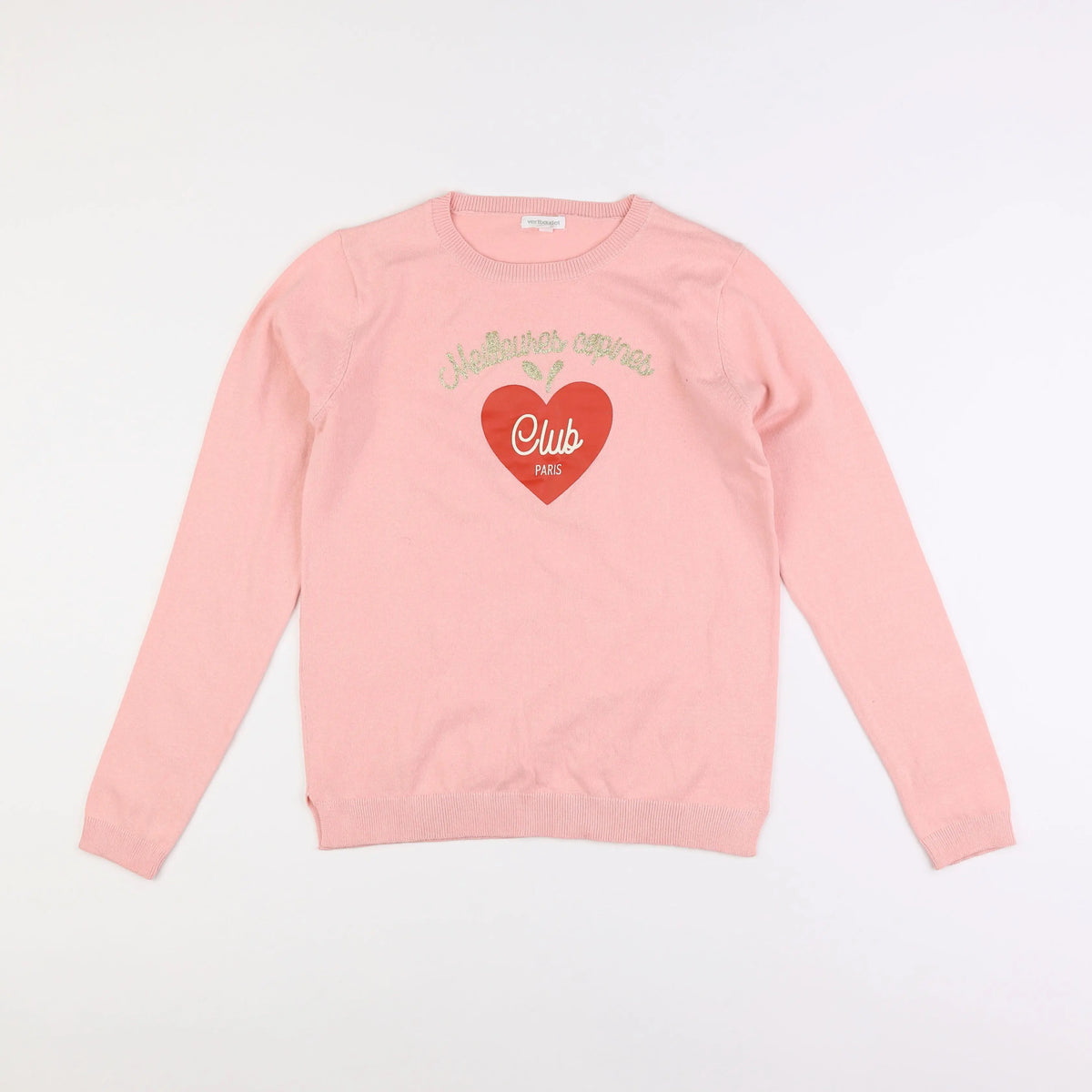 Vertbaudet - pull rose - 12 ans