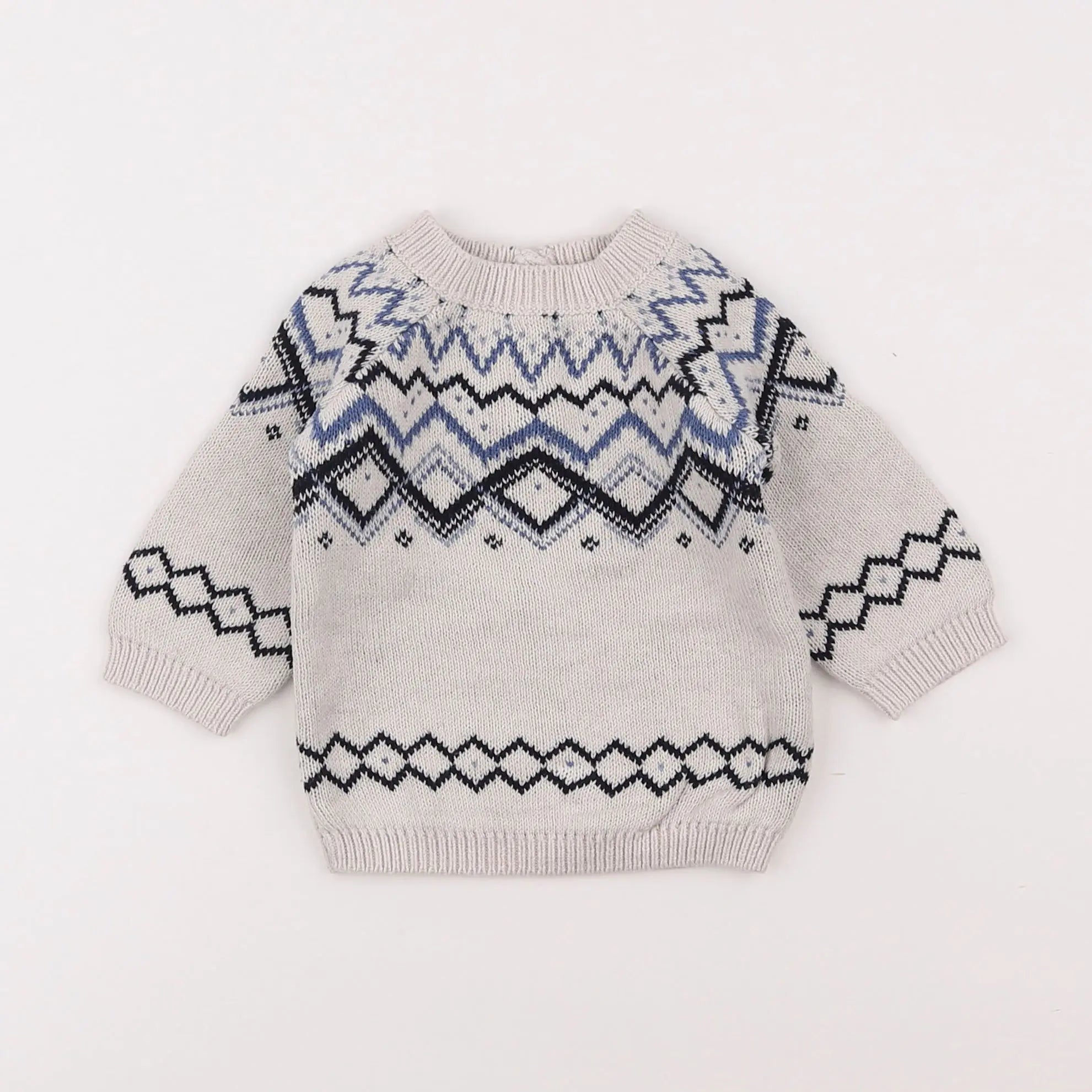 Vertbaudet - gilet gris - 6 mois