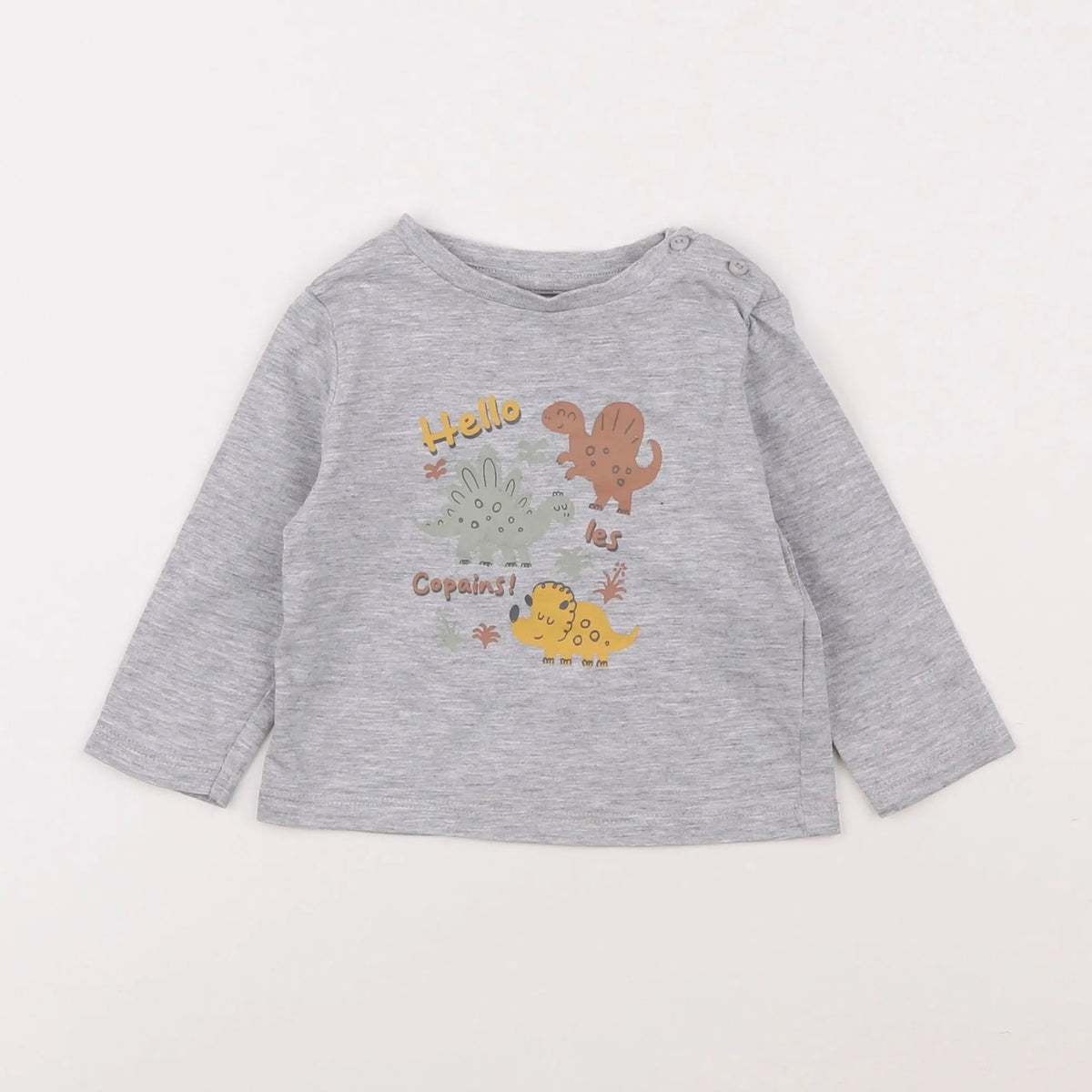 Vertbaudet - tee-shirt gris - 6 mois