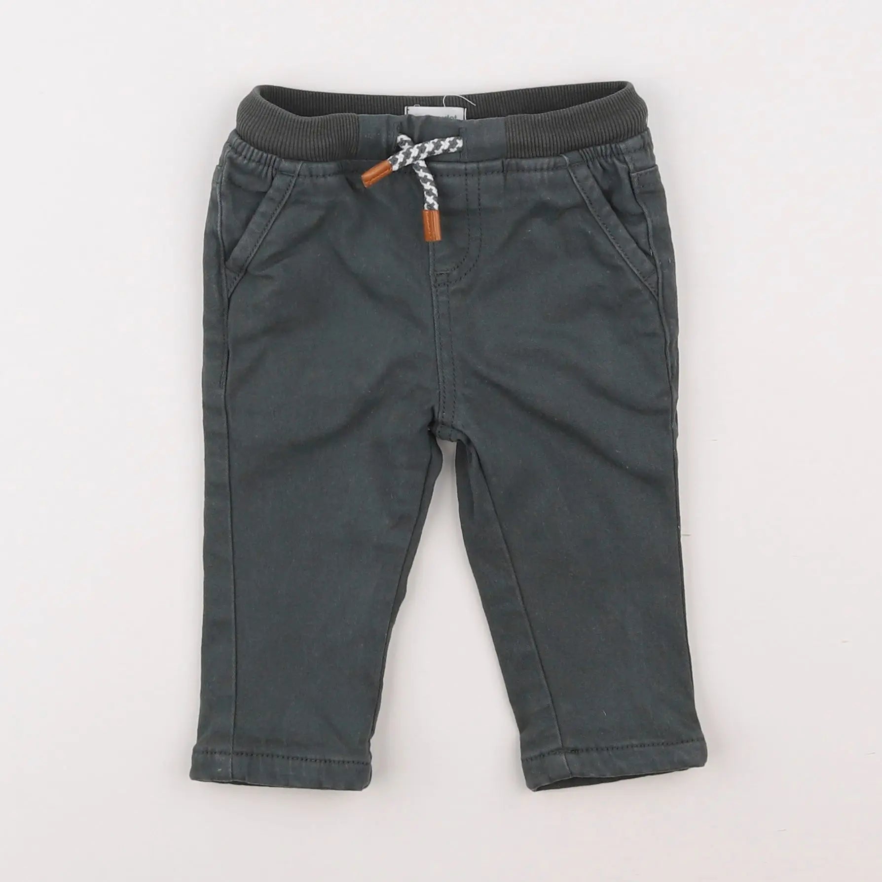 Vertbaudet - pantalon vert - 6 mois