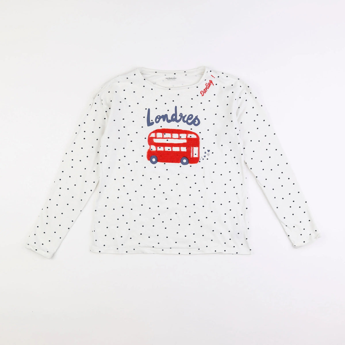 Vertbaudet - tee-shirt blanc - 12 ans