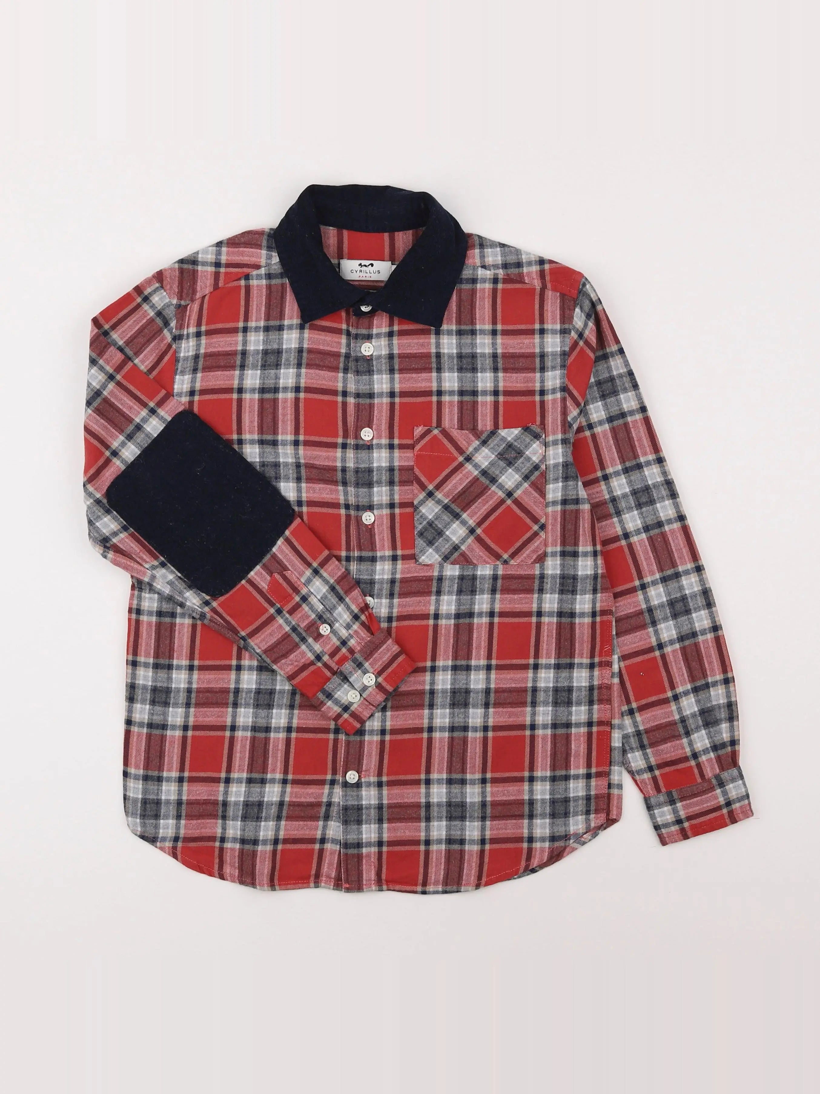 Cyrillus - chemise rouge - 10 ans
