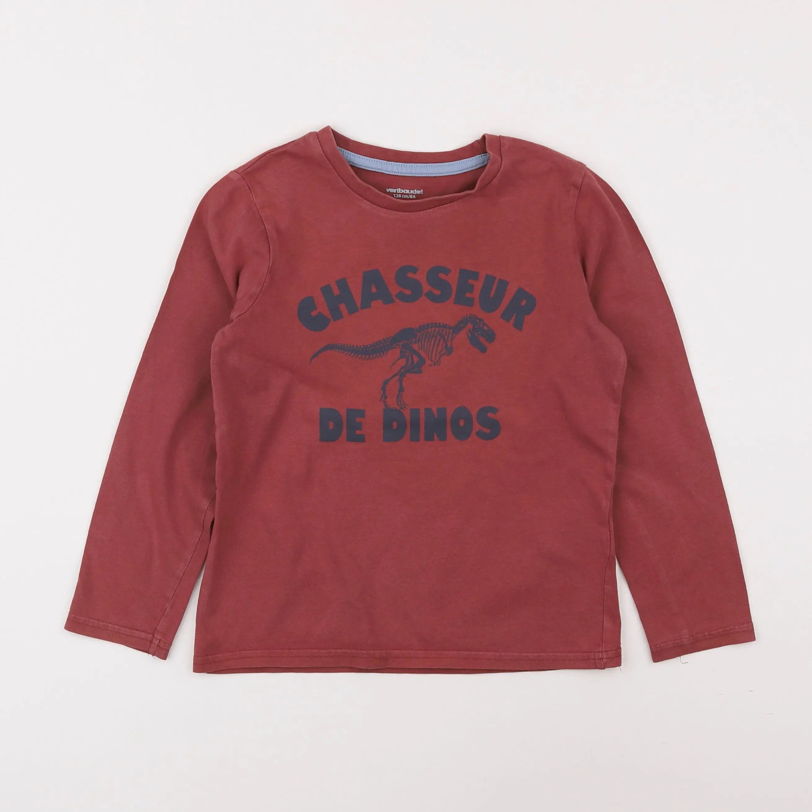 Vertbaudet - tee-shirt rouge - 8 ans