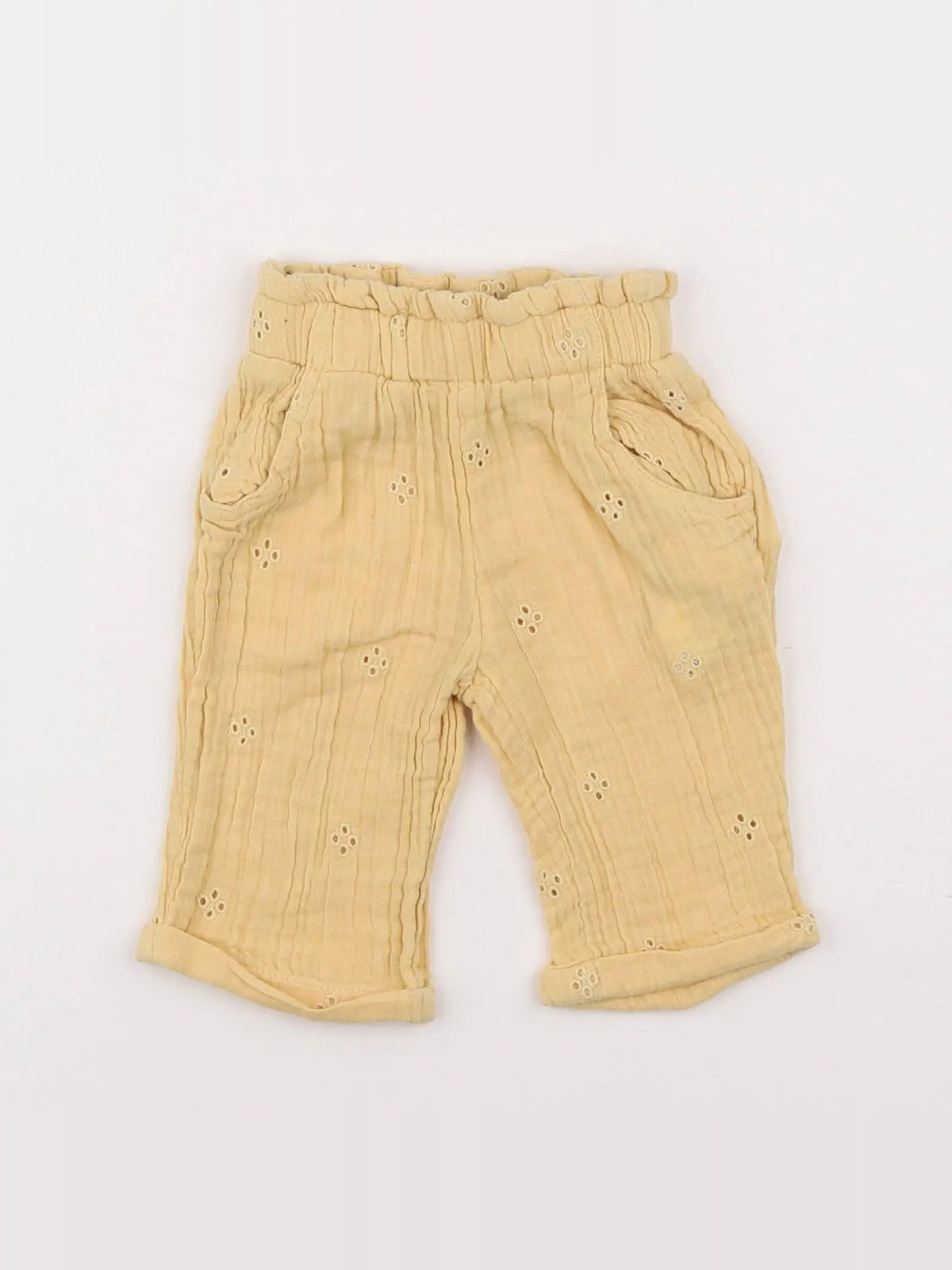 Tape à l'oeil - pantalon jaune - 3 mois