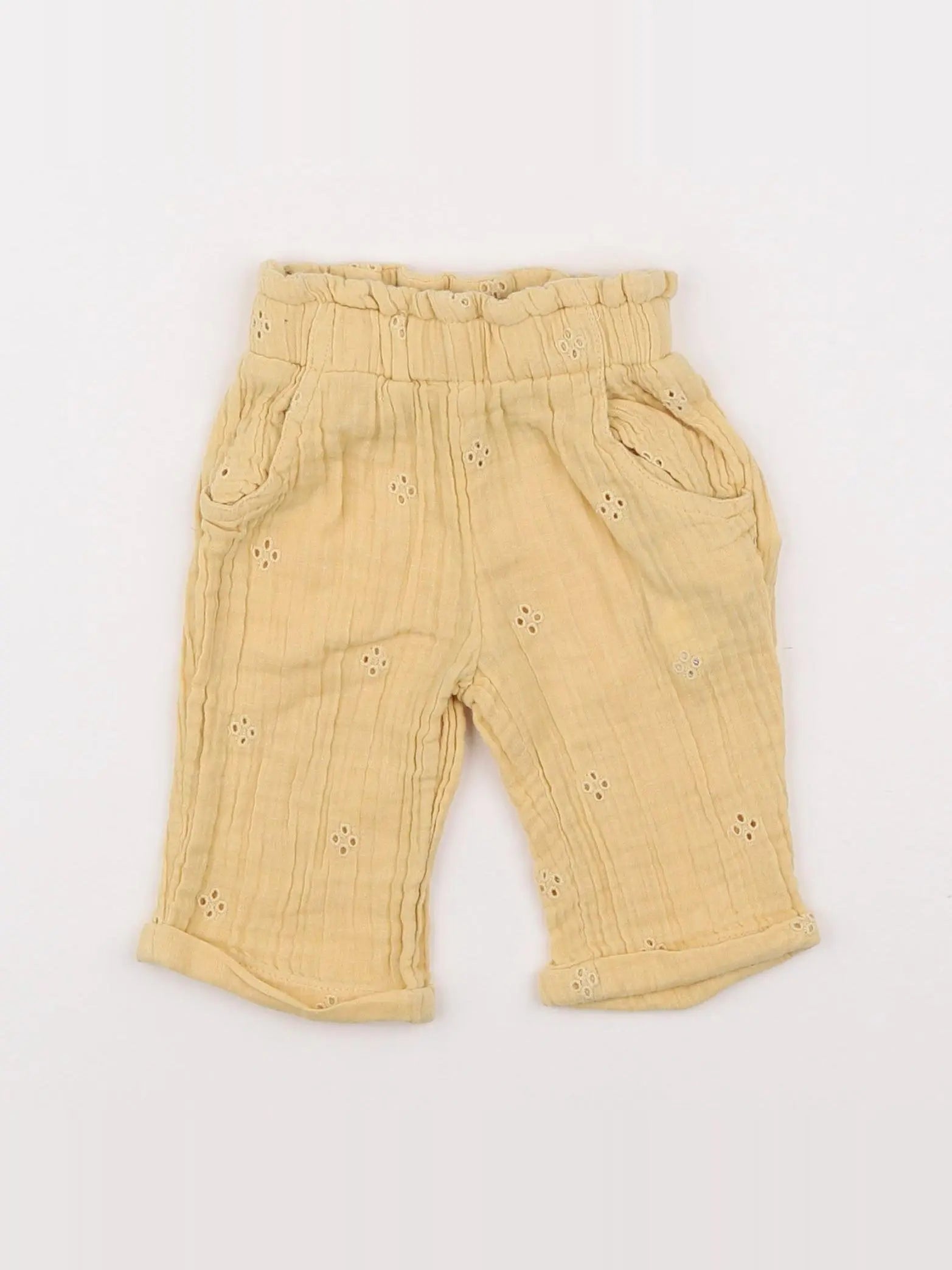 Tape à l'oeil - pantalon jaune - 3 mois