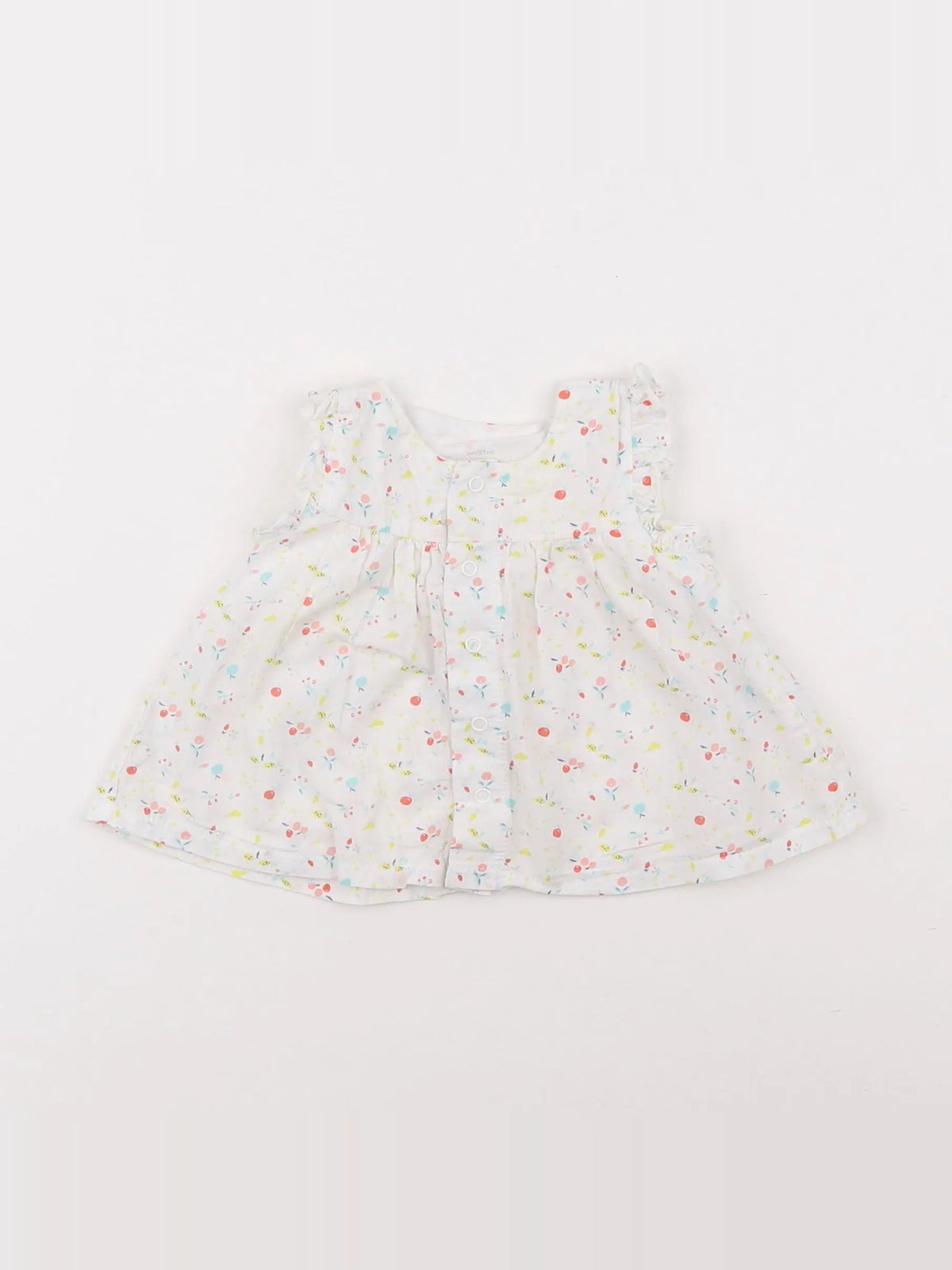 Petit Bateau - blouse multicolore - 6 mois