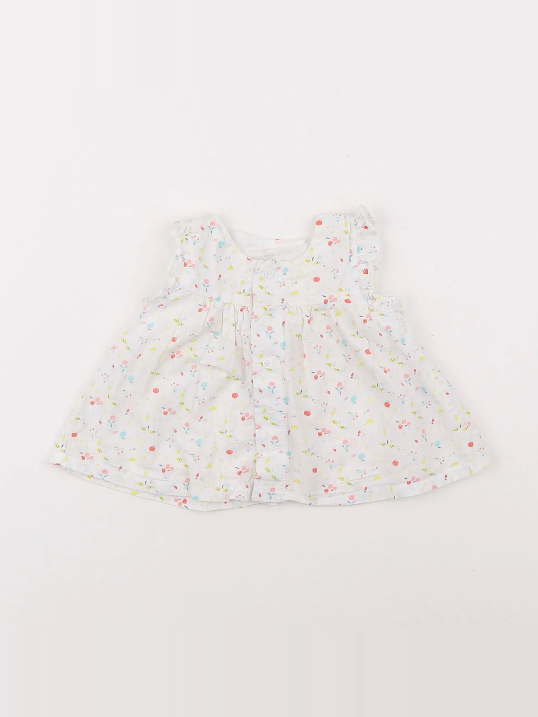 Petit Bateau - blouse multicolore - 6 mois