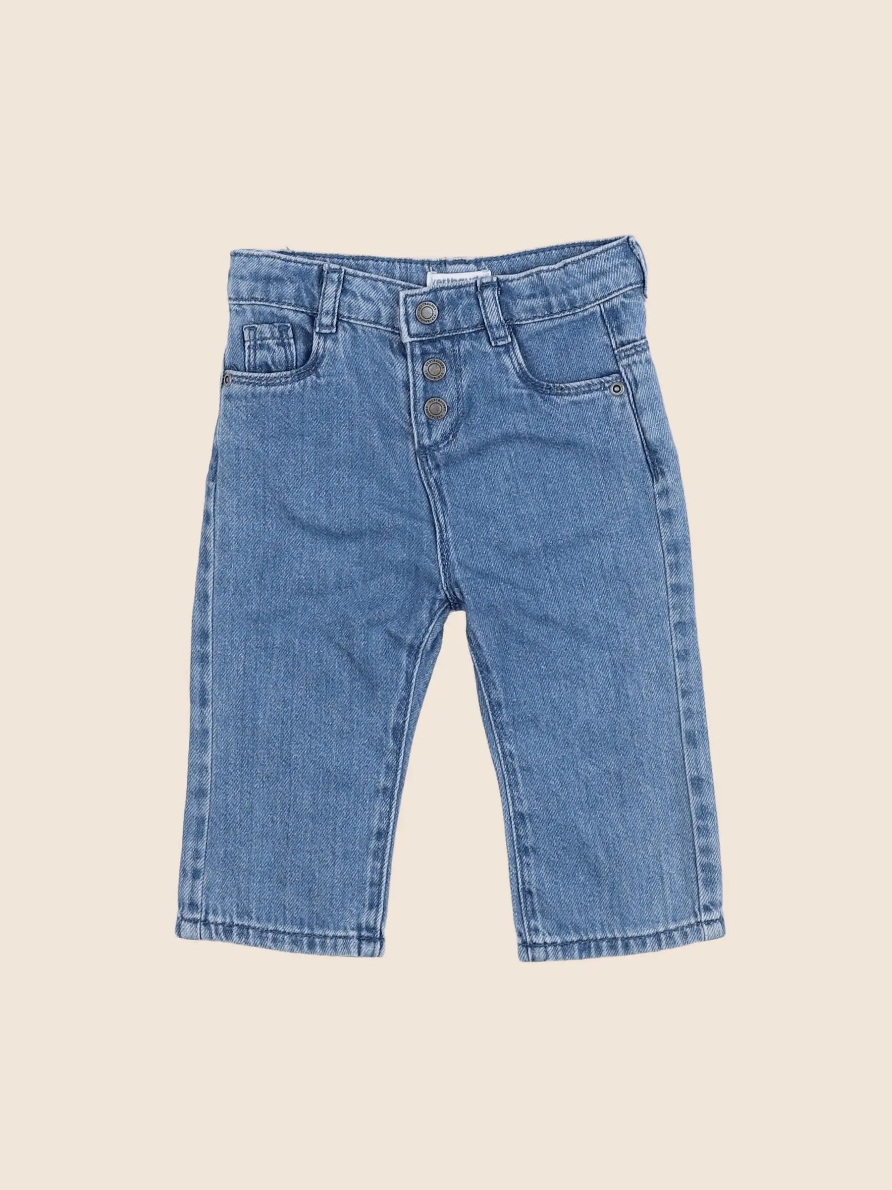 Vertbaudet - jean bleu - 9 mois