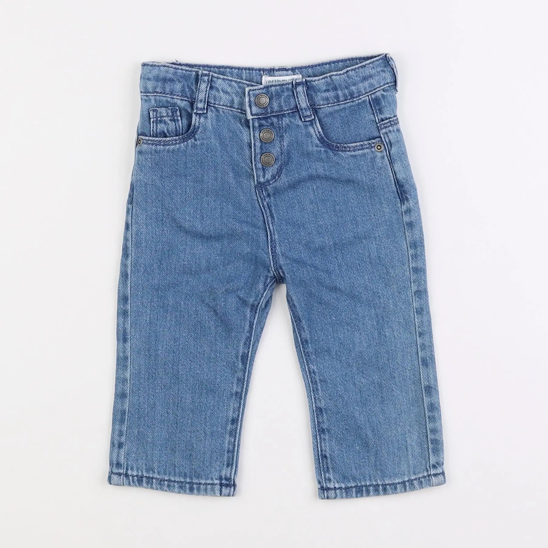 Vertbaudet - jean bleu - 9 mois