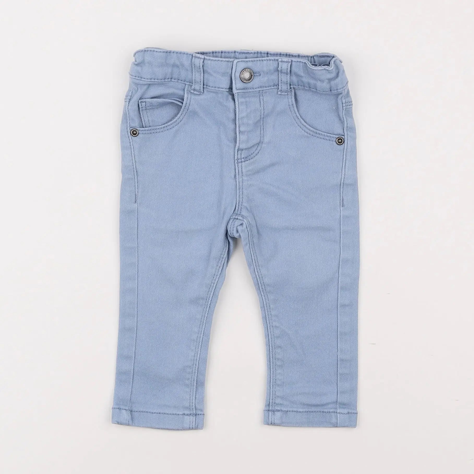 Vertbaudet - pantalon bleu - 9 mois