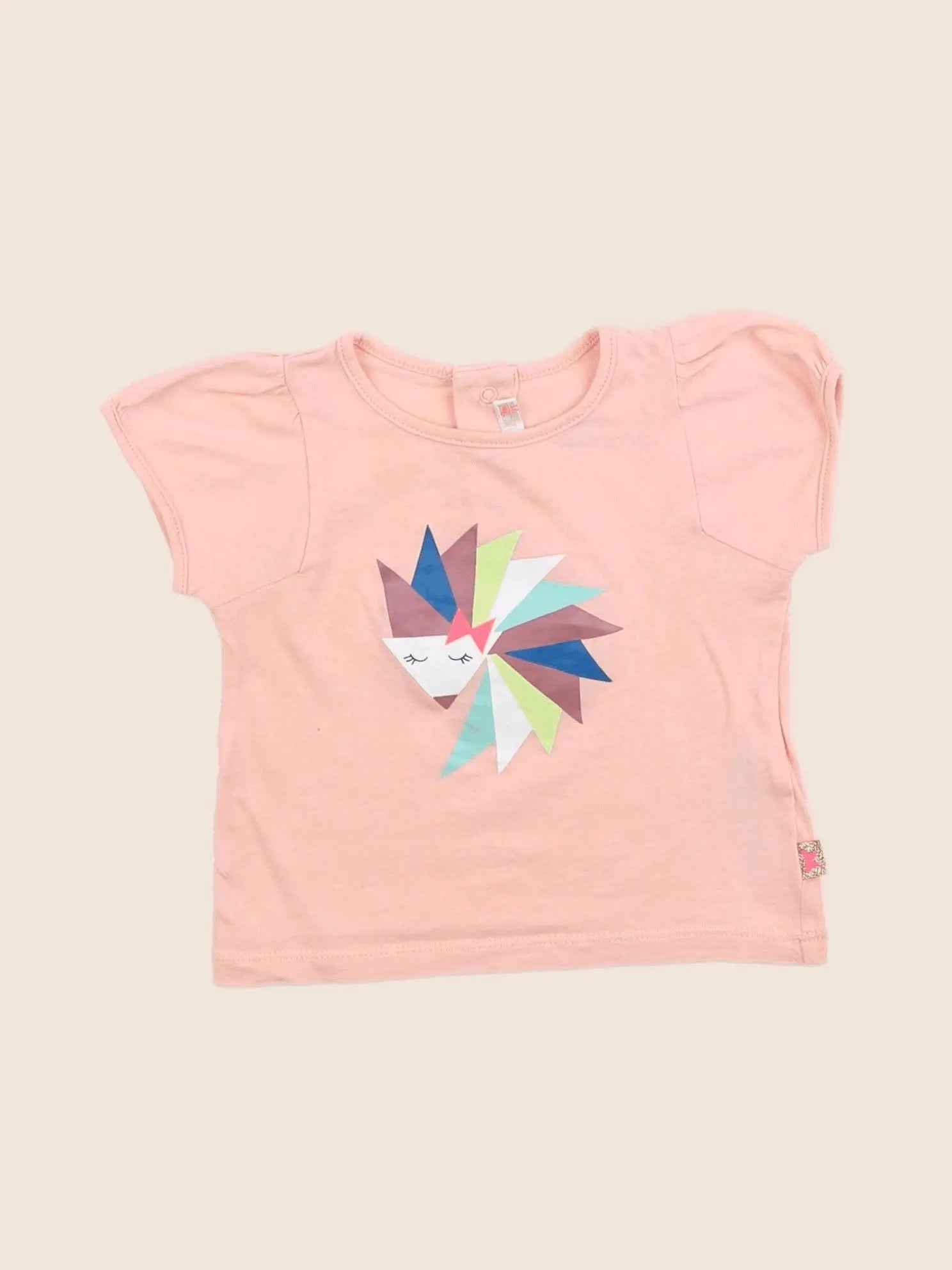 Billie Blush - tee-shirt rose - 9 mois