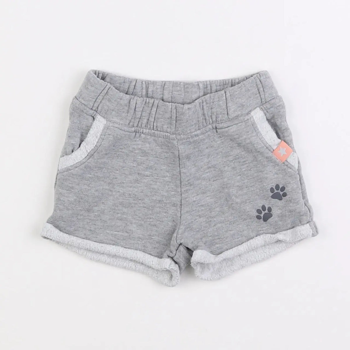 Vertbaudet - short gris - 12 mois