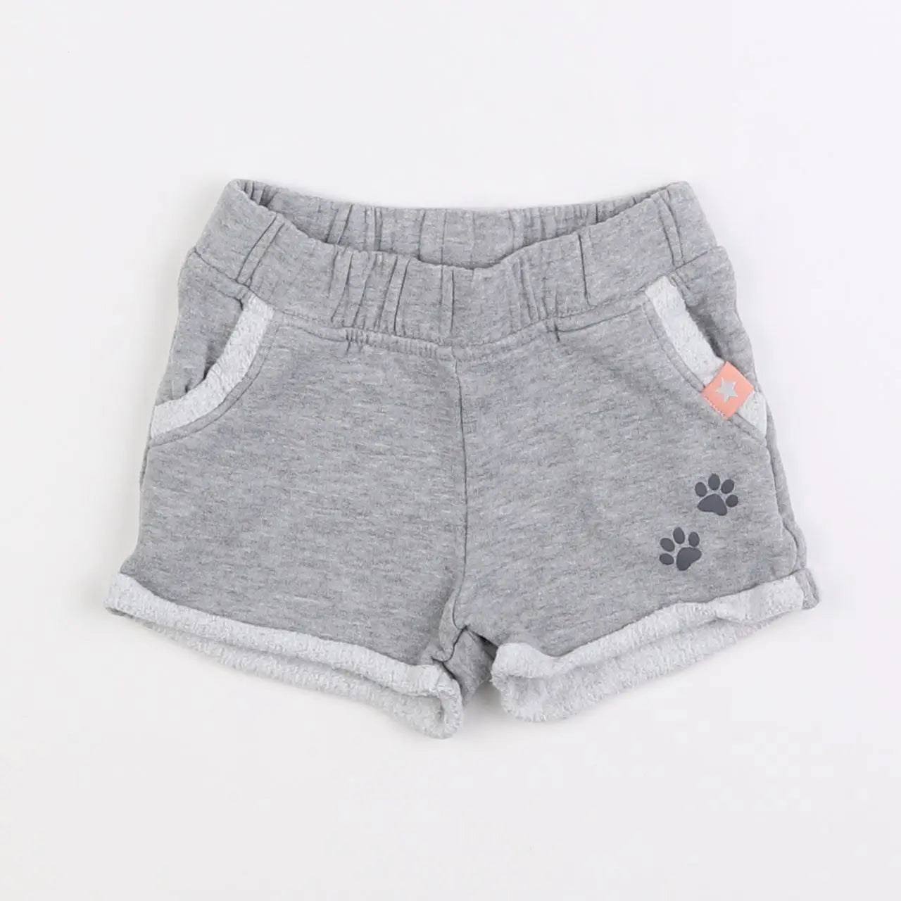 Vertbaudet - short gris - 12 mois