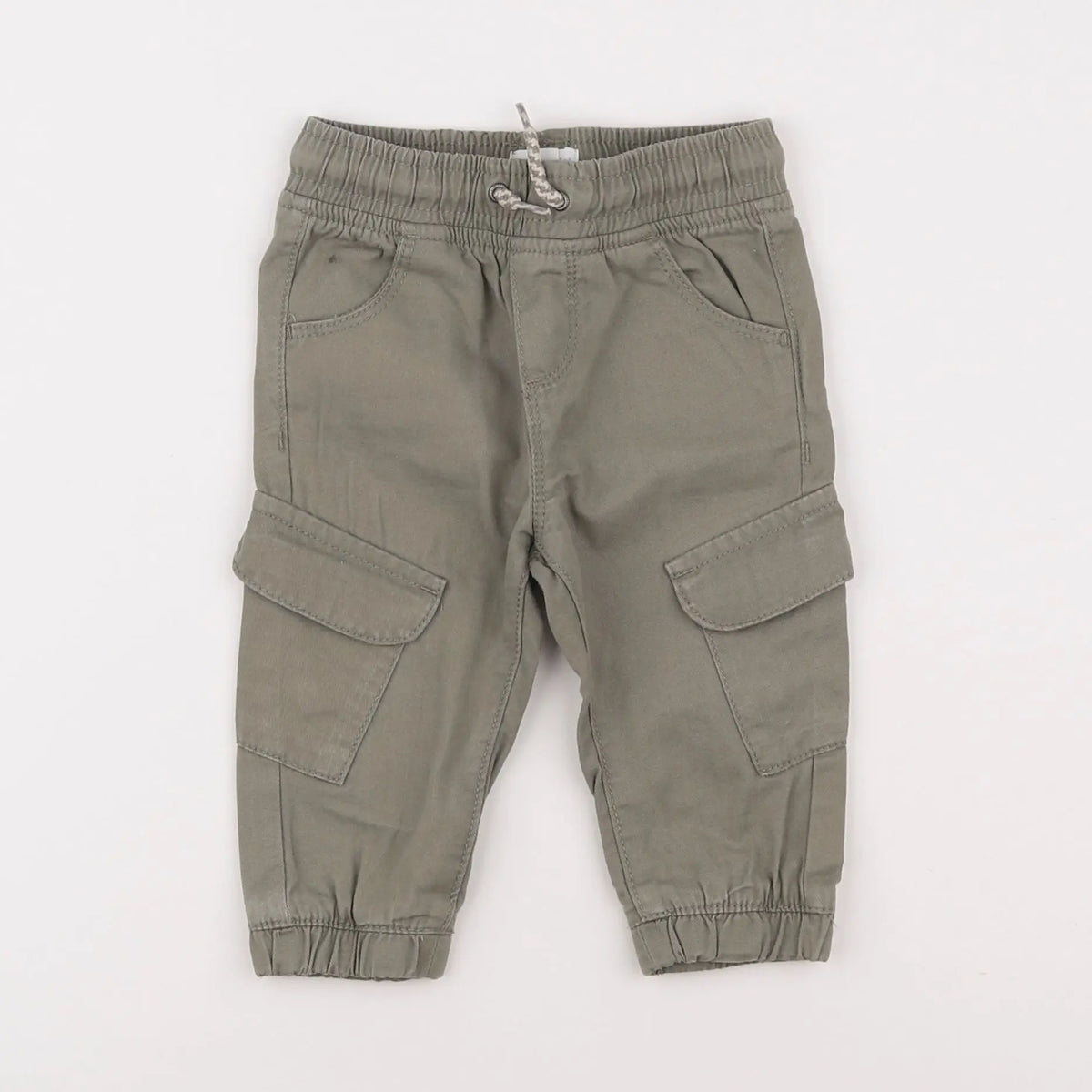 Vertbaudet - pantalon vert - 9 mois