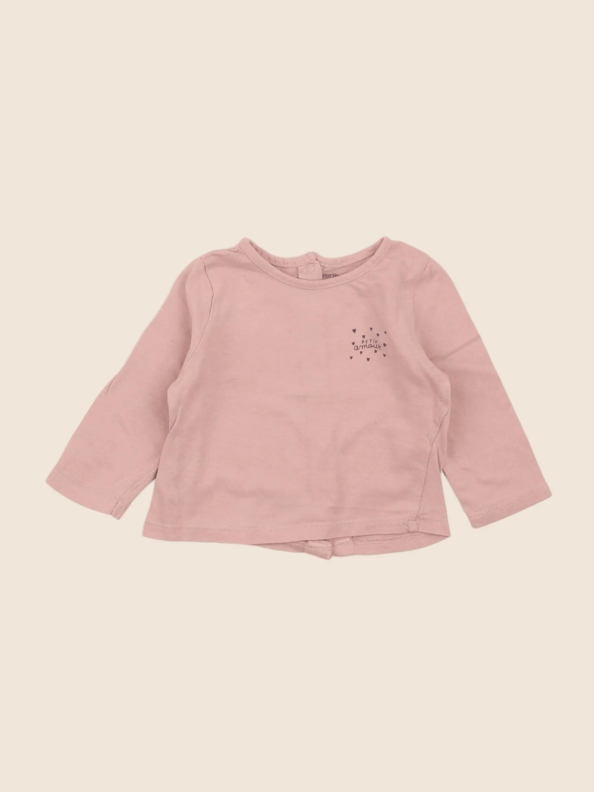 Vertbaudet - tee-shirt rose - 3 mois