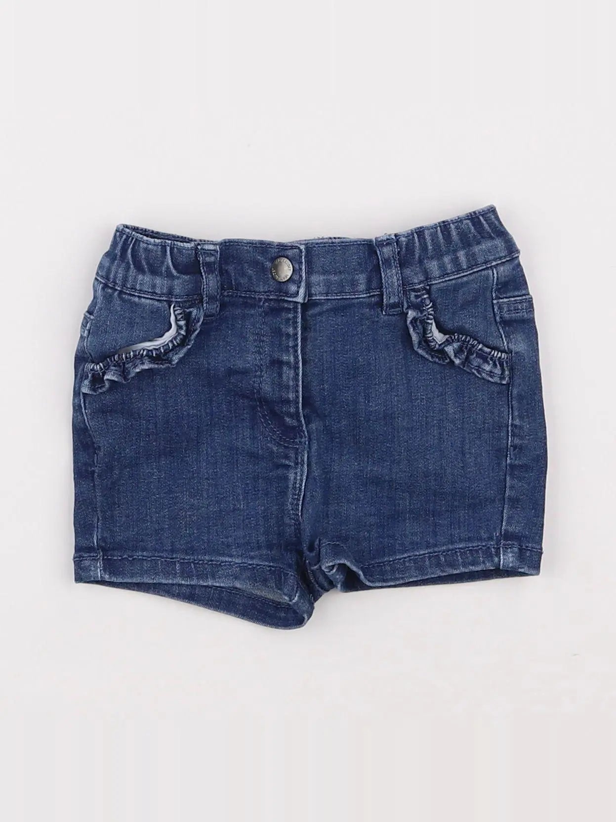 Vertbaudet - short bleu - 12 mois