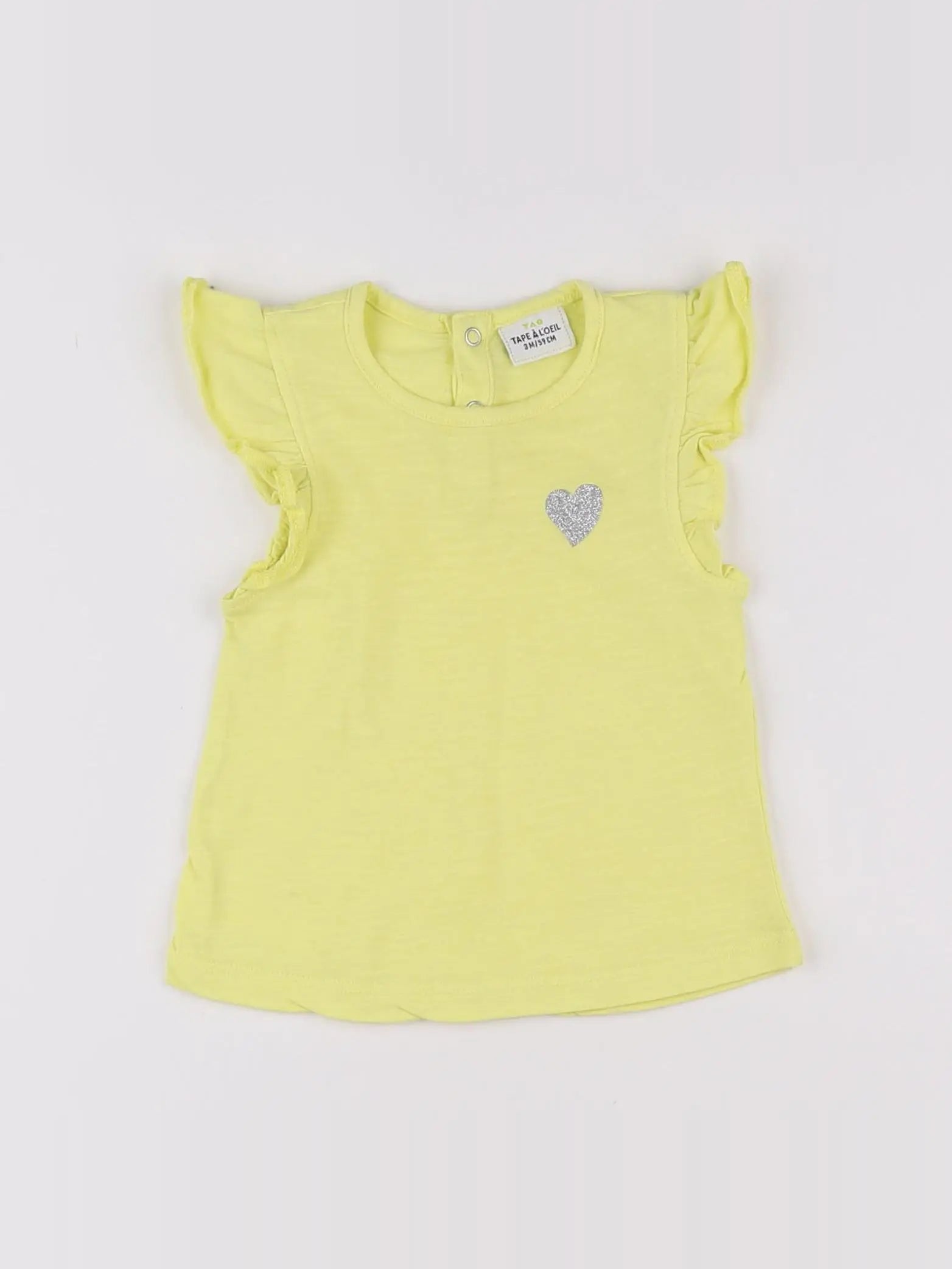 Tape à l'oeil - tee-shirt jaune - 3 mois