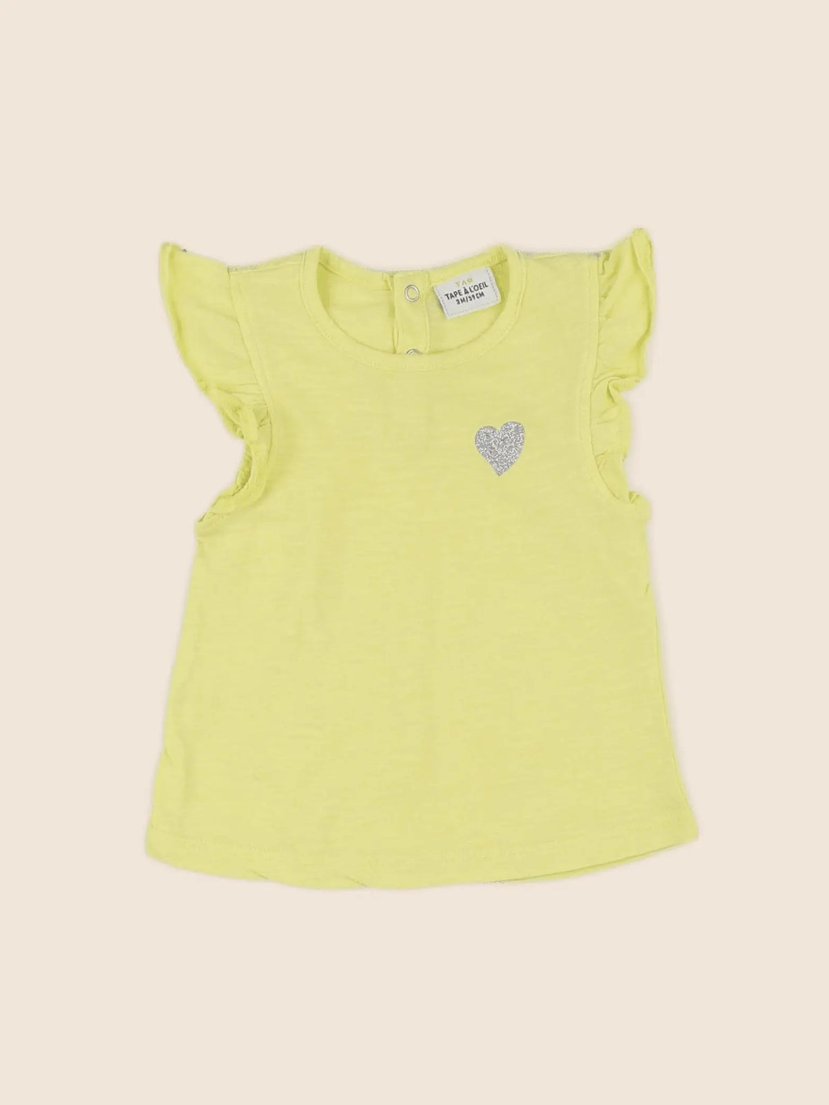 Tape à l'oeil - tee-shirt jaune - 3 mois