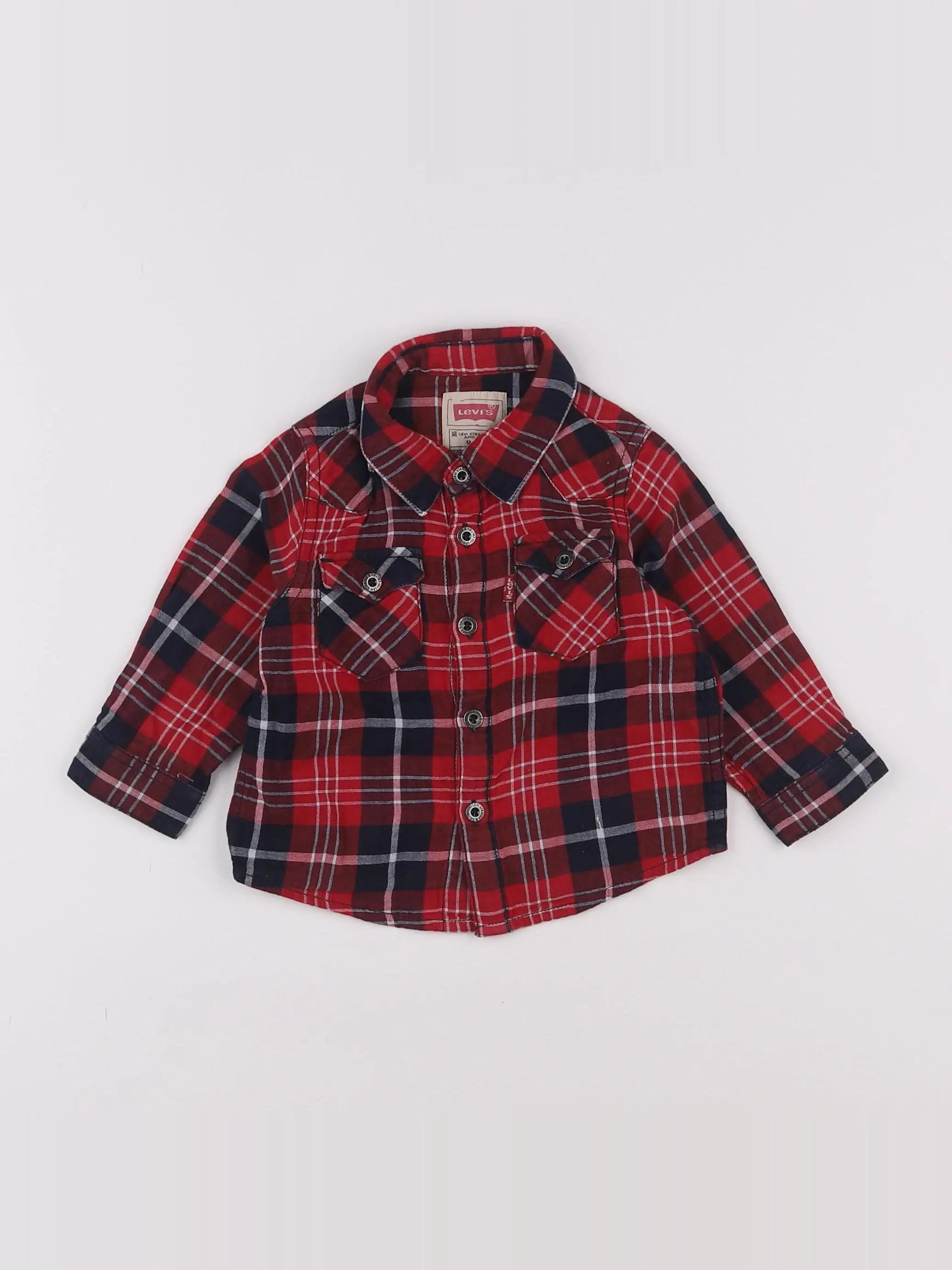 Levi's - chemise rouge - 9 mois
