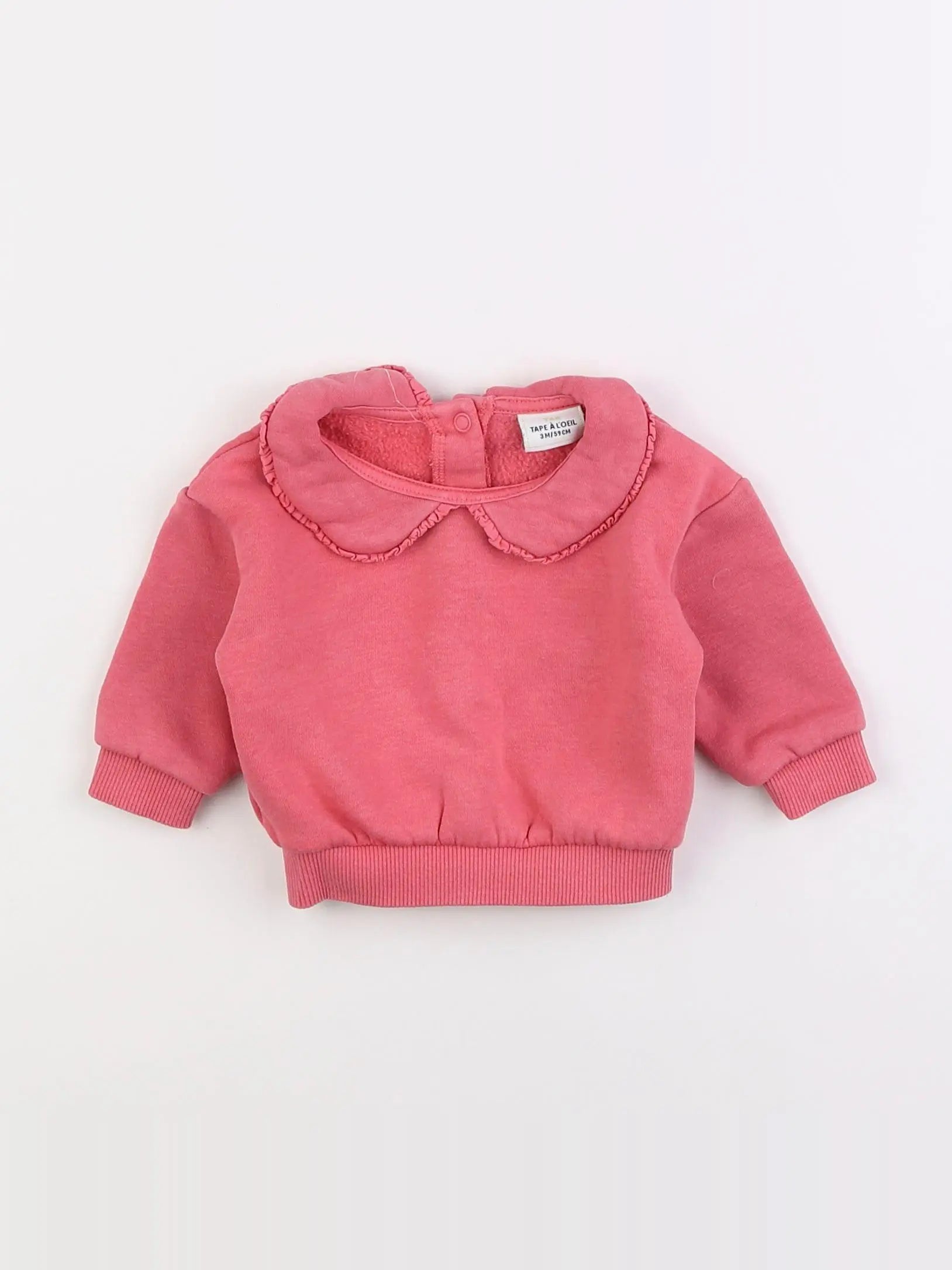 Tape à l'oeil - sweat rose - 3 mois